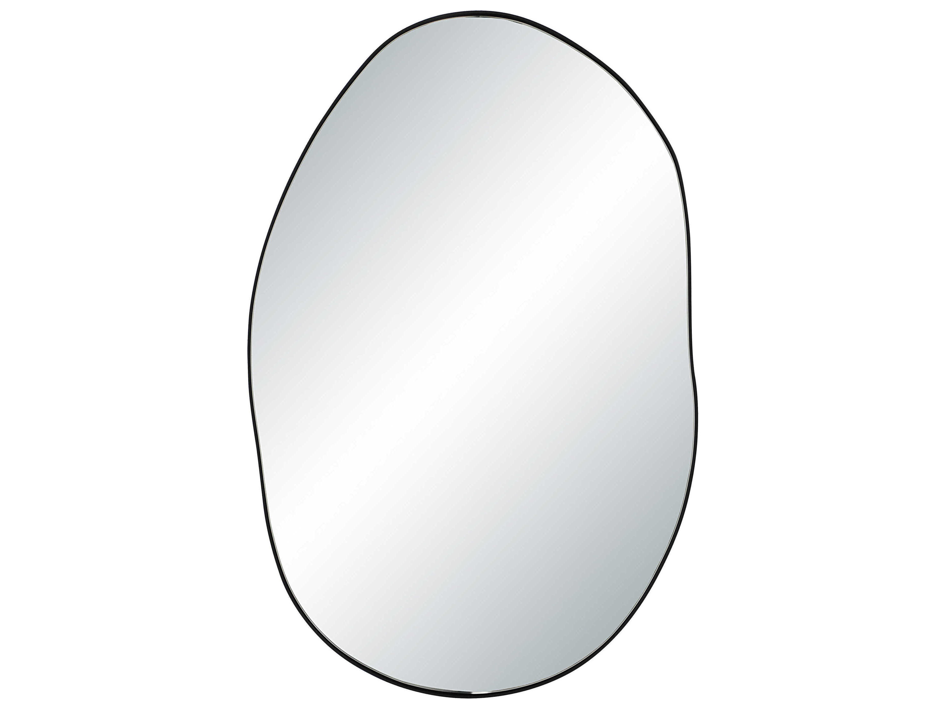 Renwil Messini Matte Black Wall Mirror