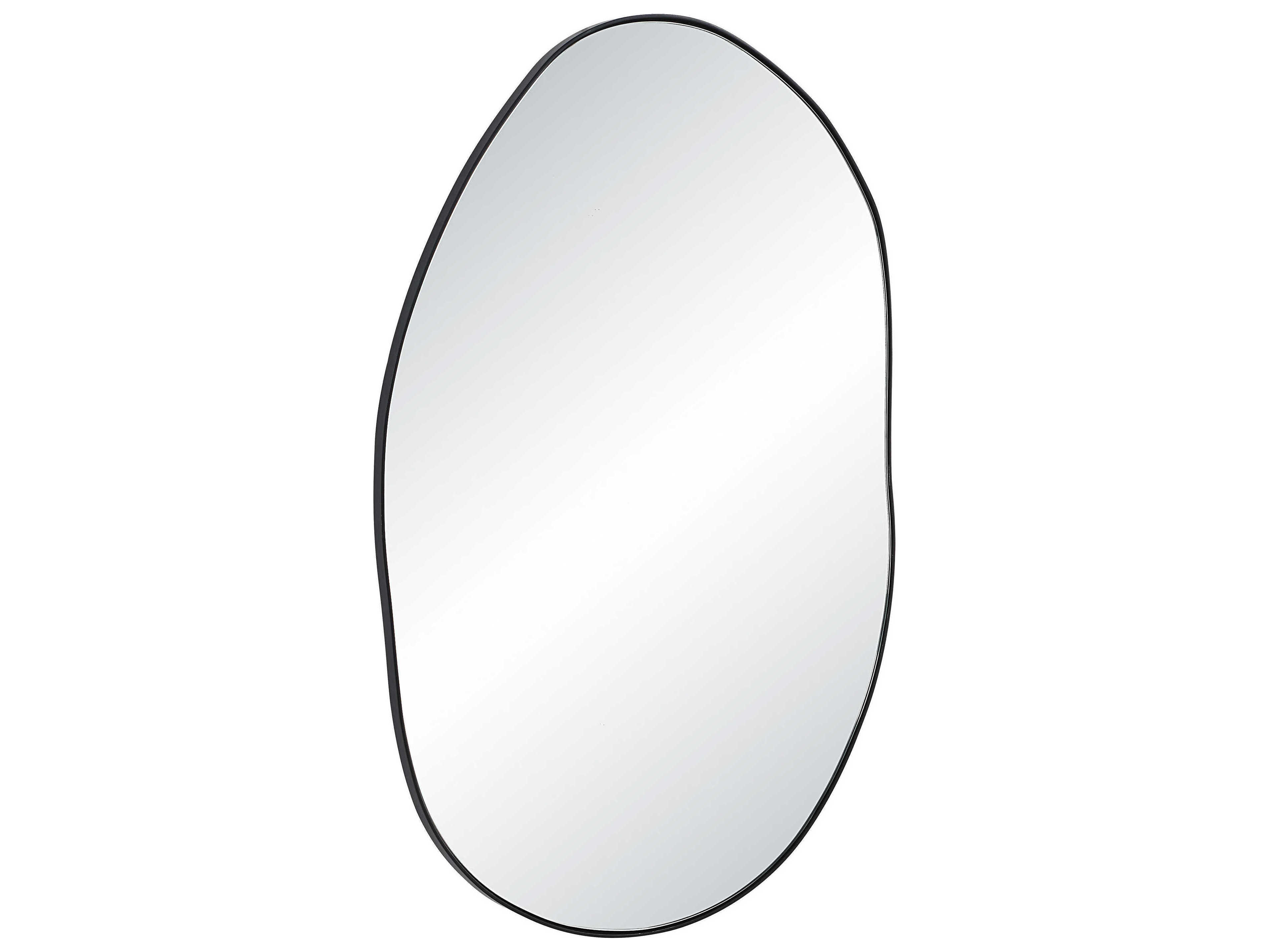 Renwil Messini Matte Black Wall Mirror