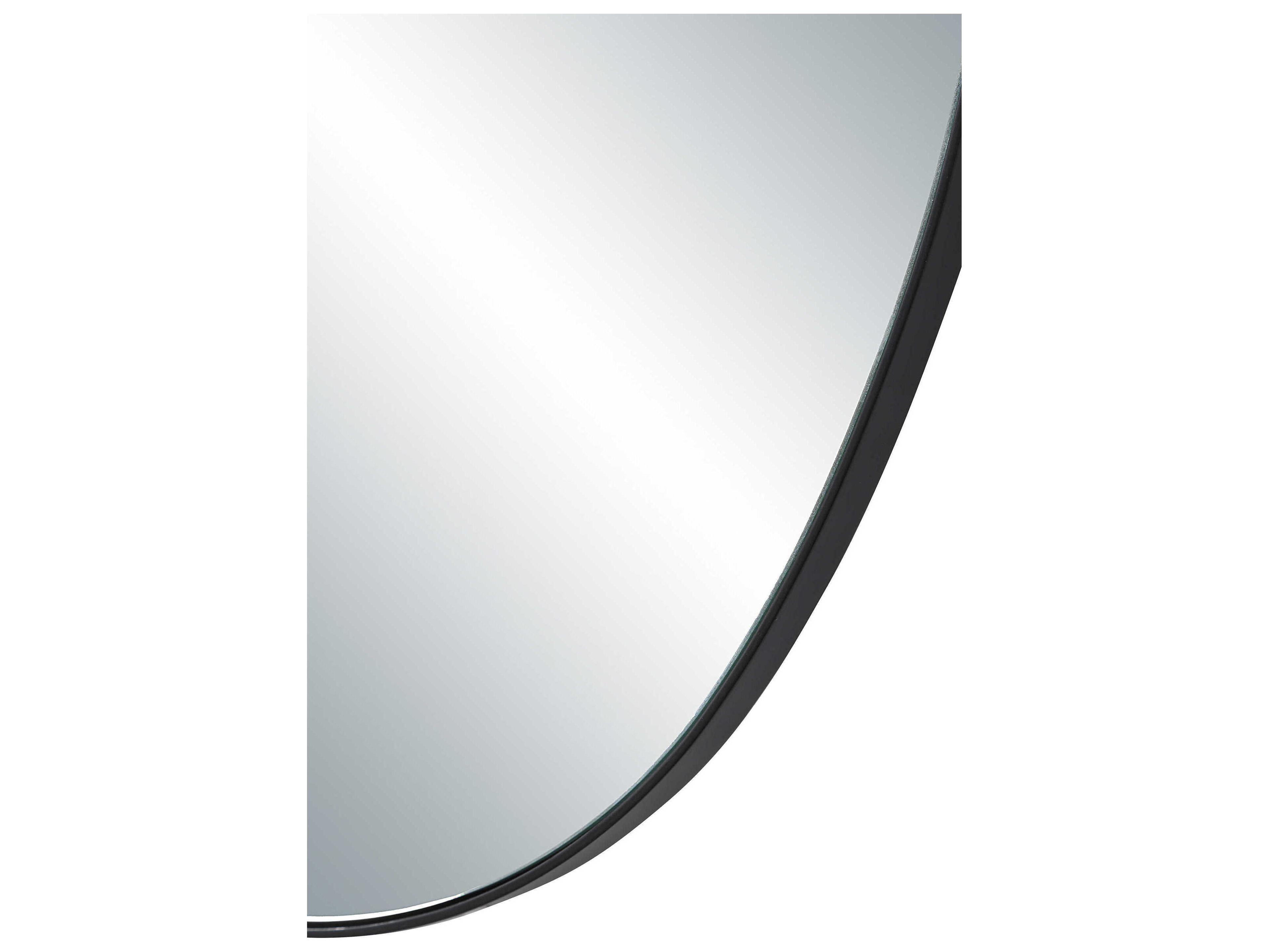 Renwil Messini Matte Black Wall Mirror