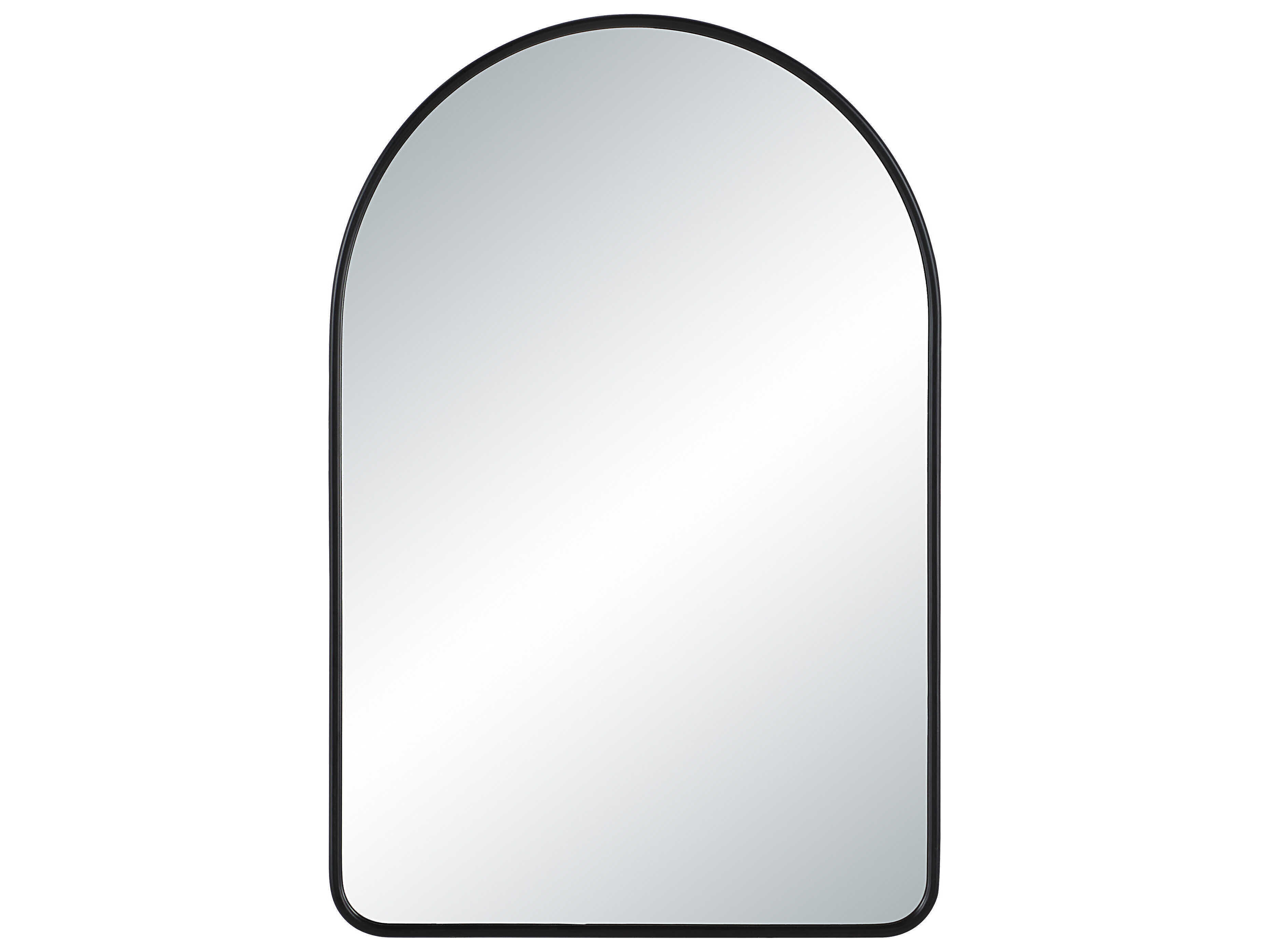 Renwil Cascais Matte Black Wall Mirror