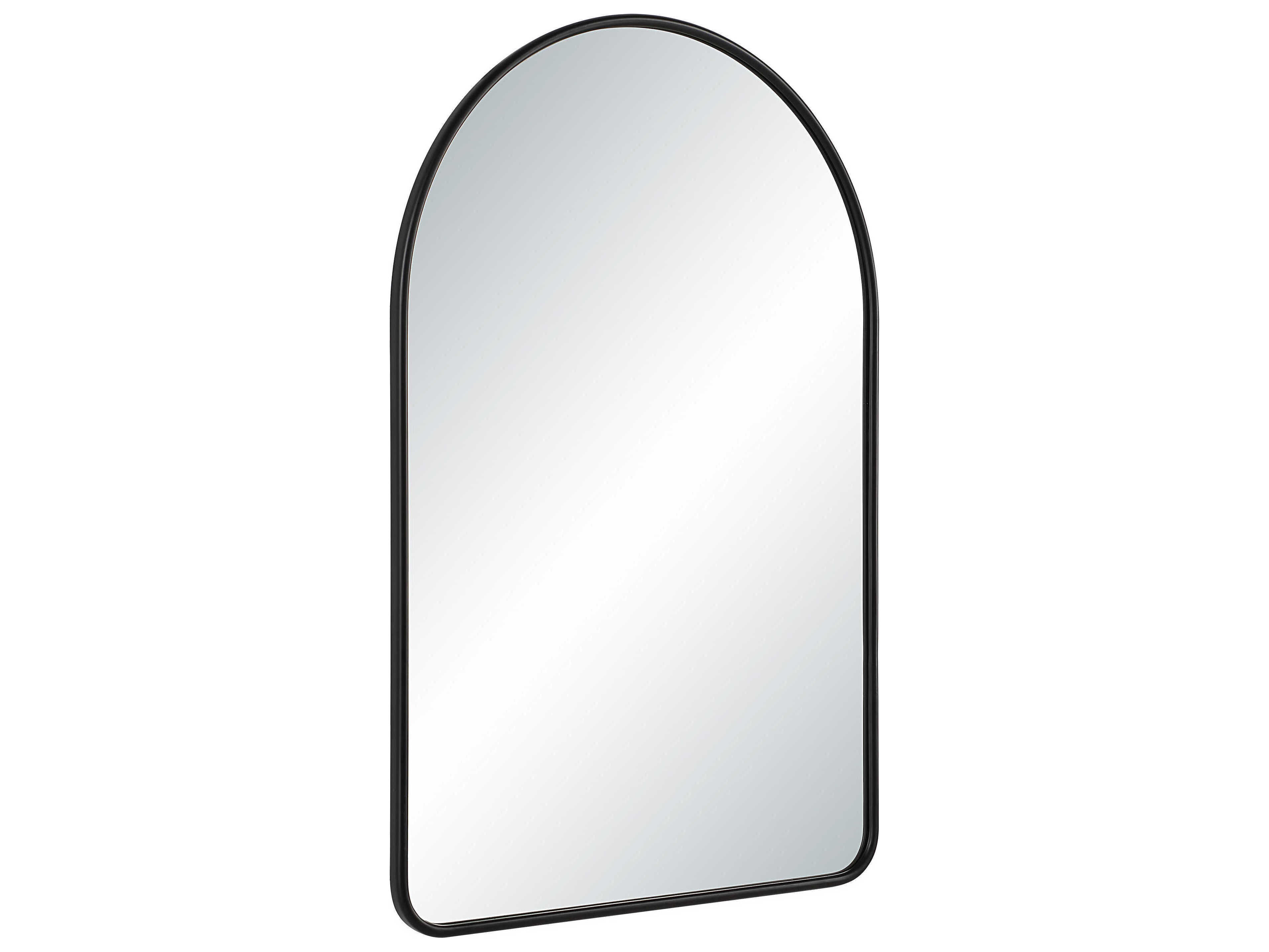 Renwil Cascais Matte Black Wall Mirror