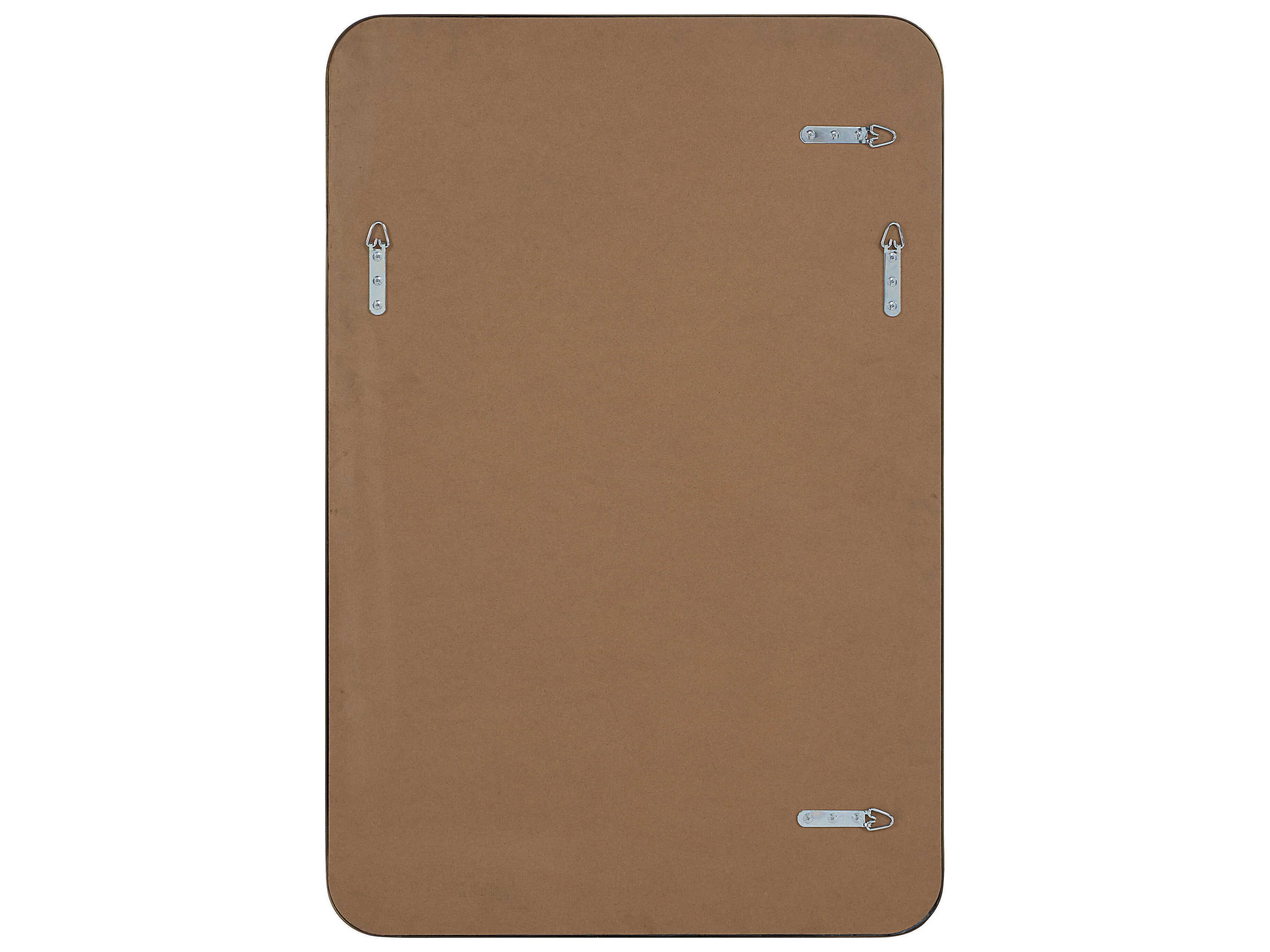 Renwil Franca Dark Antique Brushed Brass Rectangular Wall Mirror