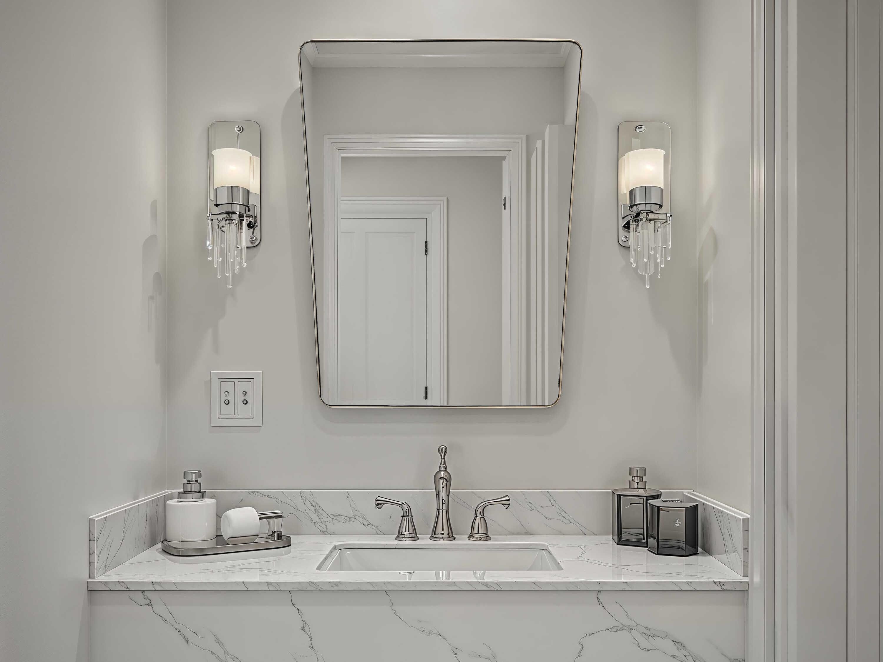 Renwil Mily Champagne Rectangular Wall Mirror