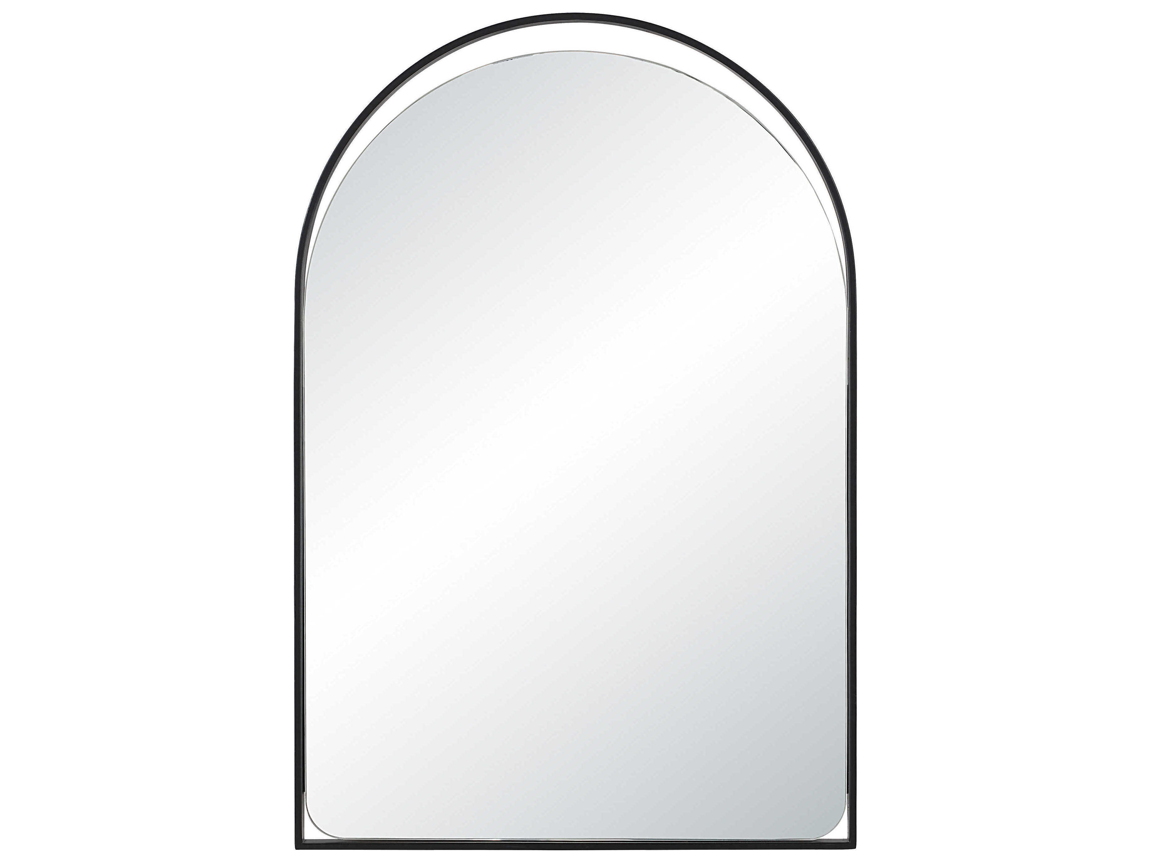 Renwil Maniola Matte Black Wall Mirror