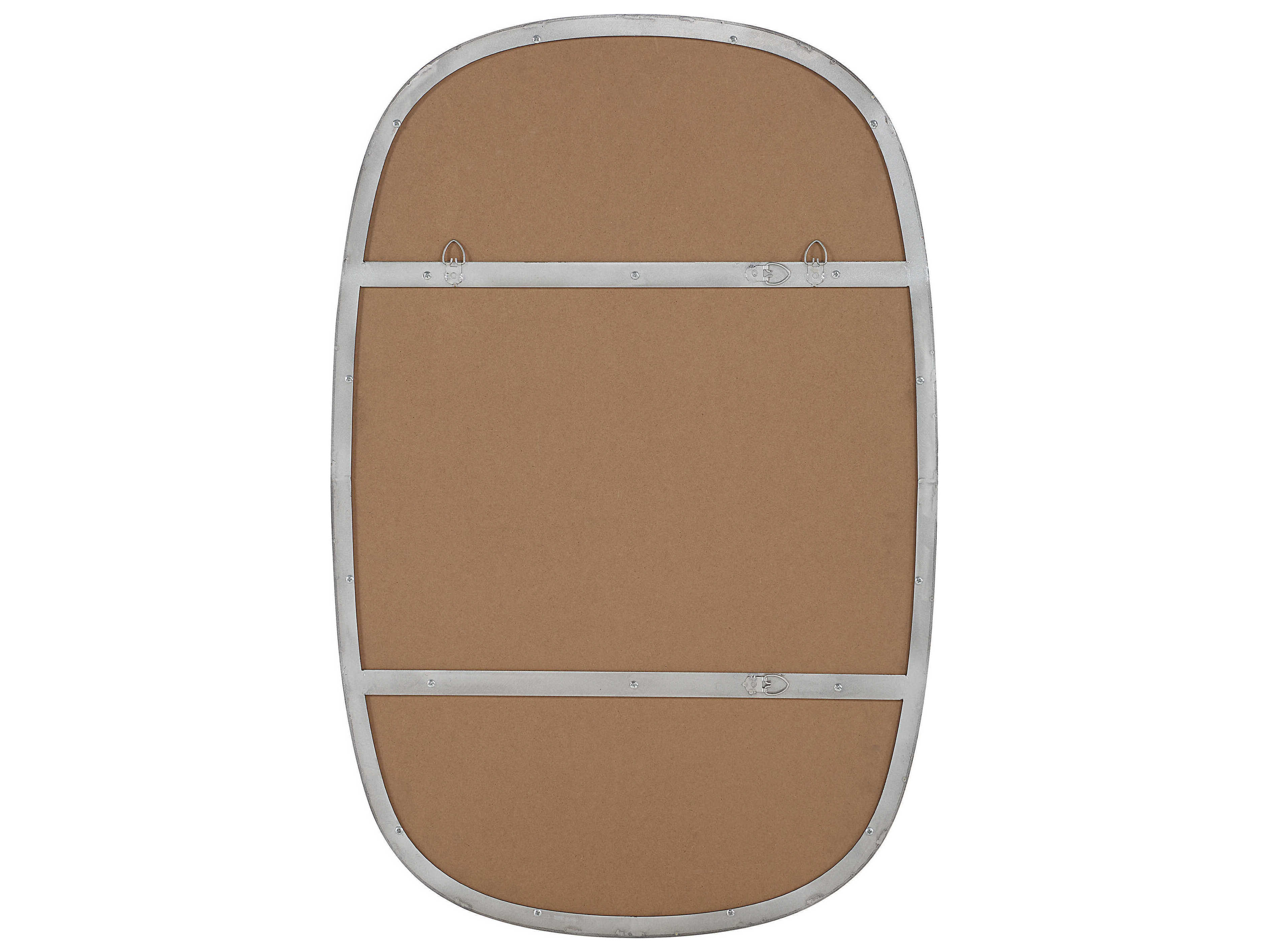 Renwil Talco Polished Nickel Oval Wall Mirror