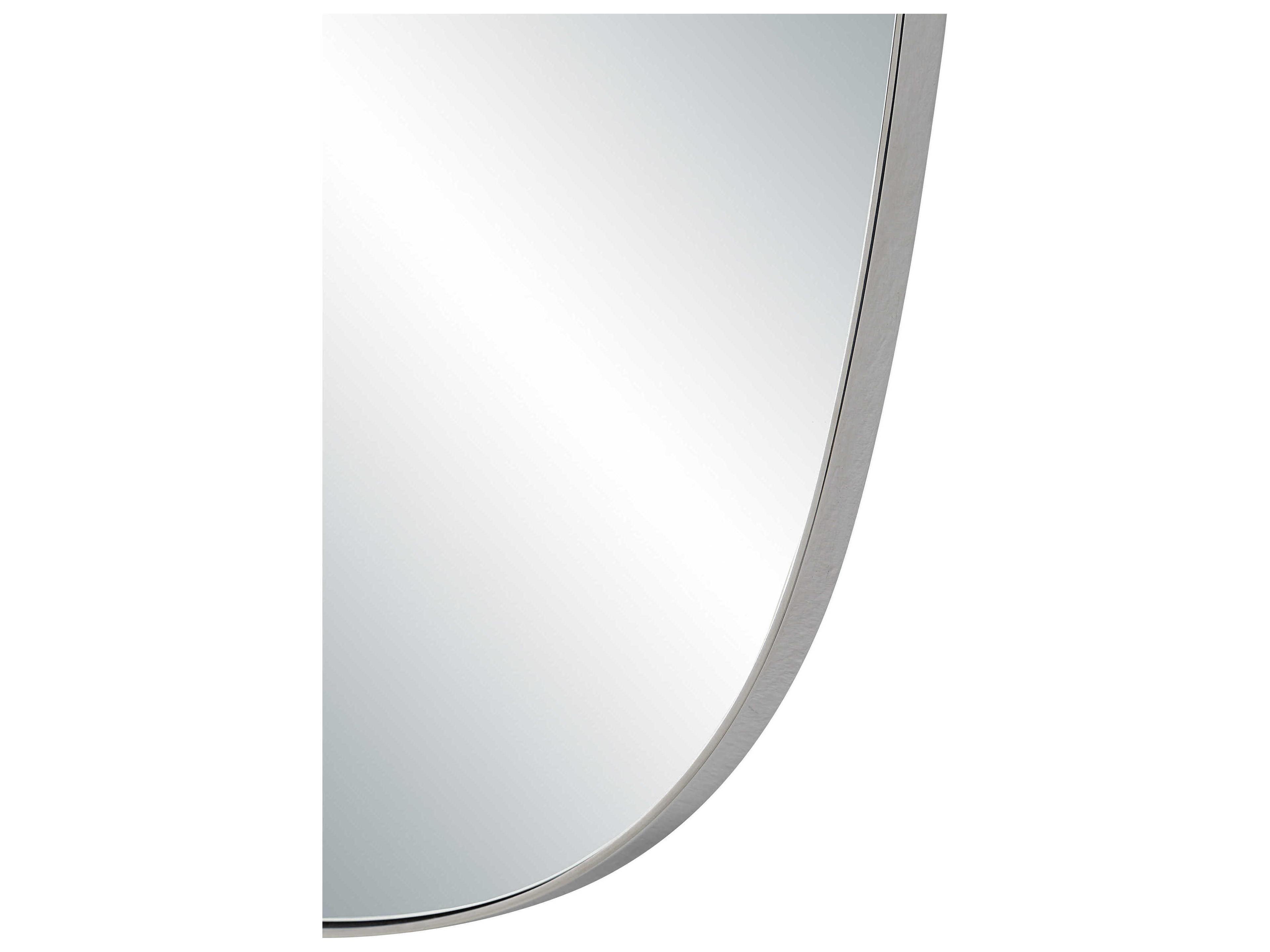 Renwil Talco Polished Nickel Oval Wall Mirror