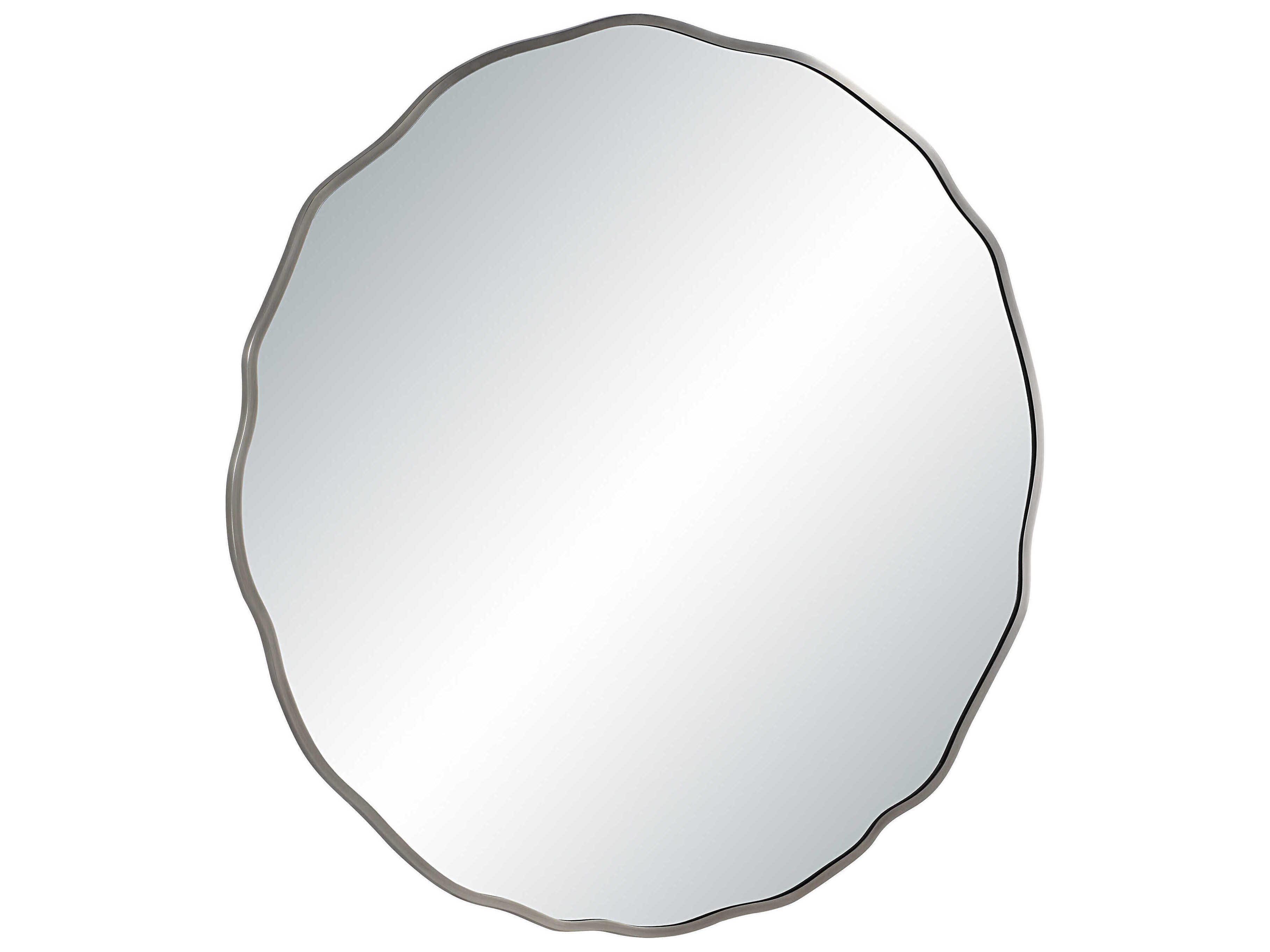 Renwil Knox Antique Nickel Round Wall Mirror