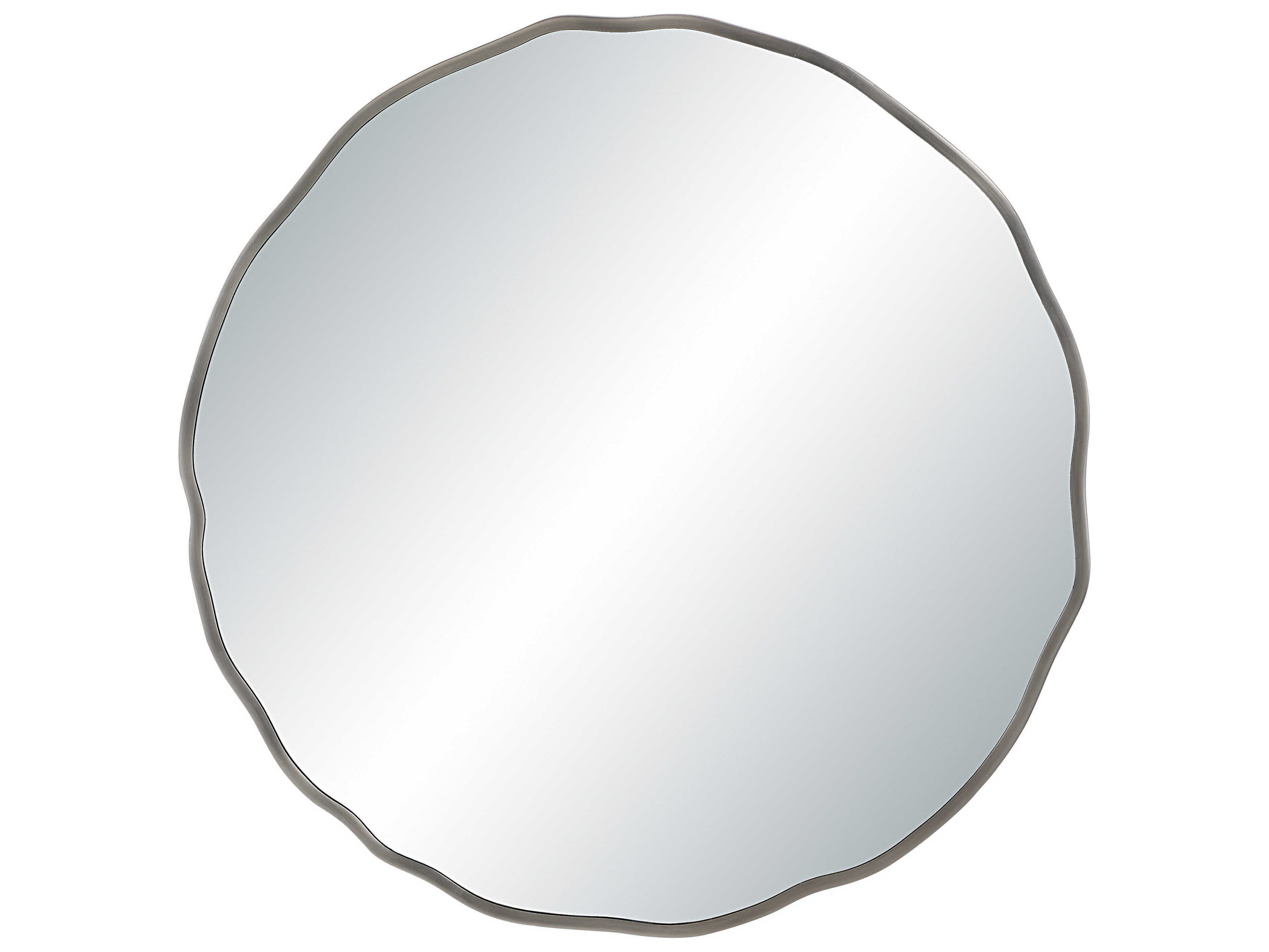 Renwil Cerro Antique Nickel Round Wall Mirror