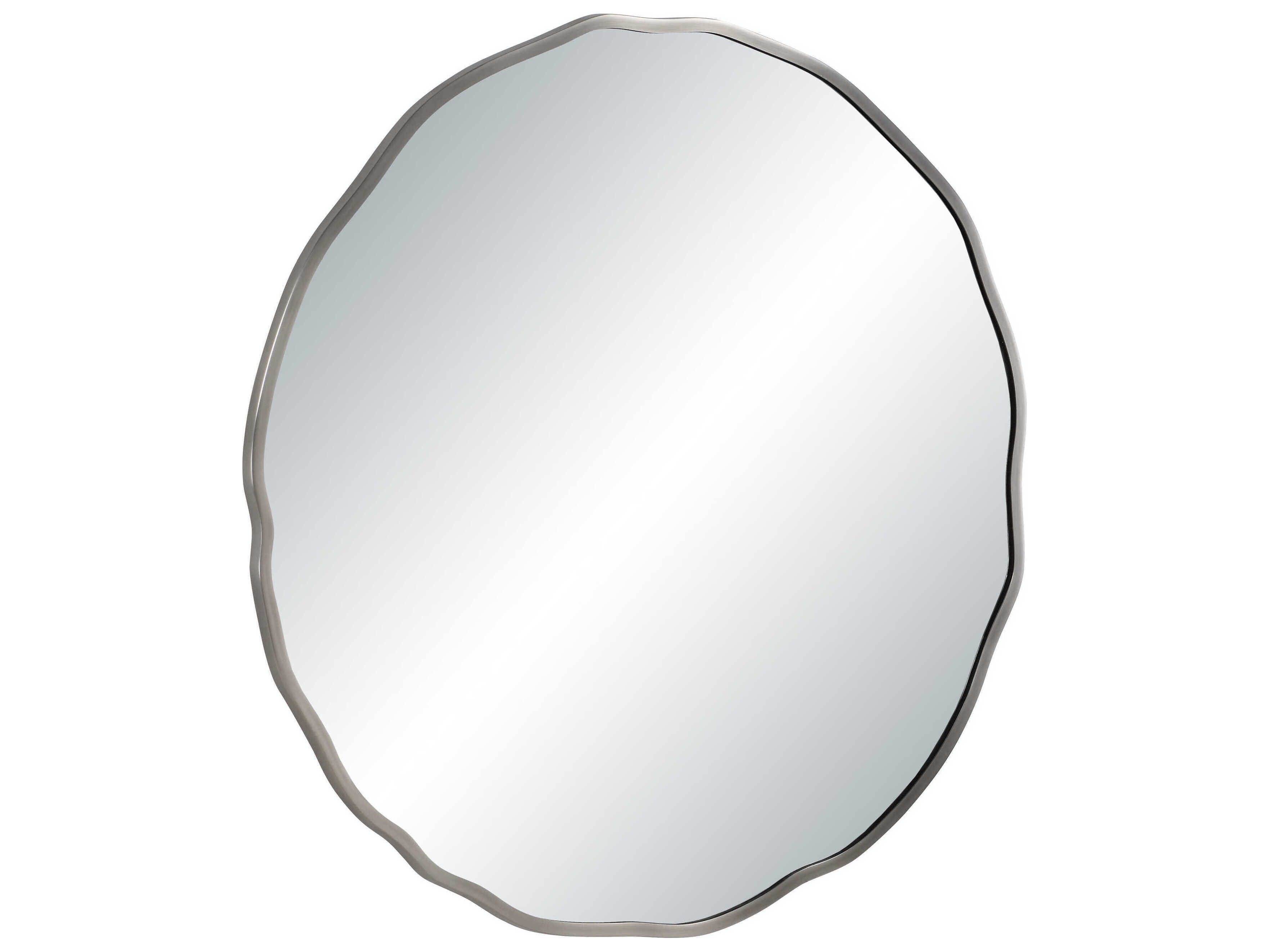Renwil Cerro Antique Nickel Round Wall Mirror