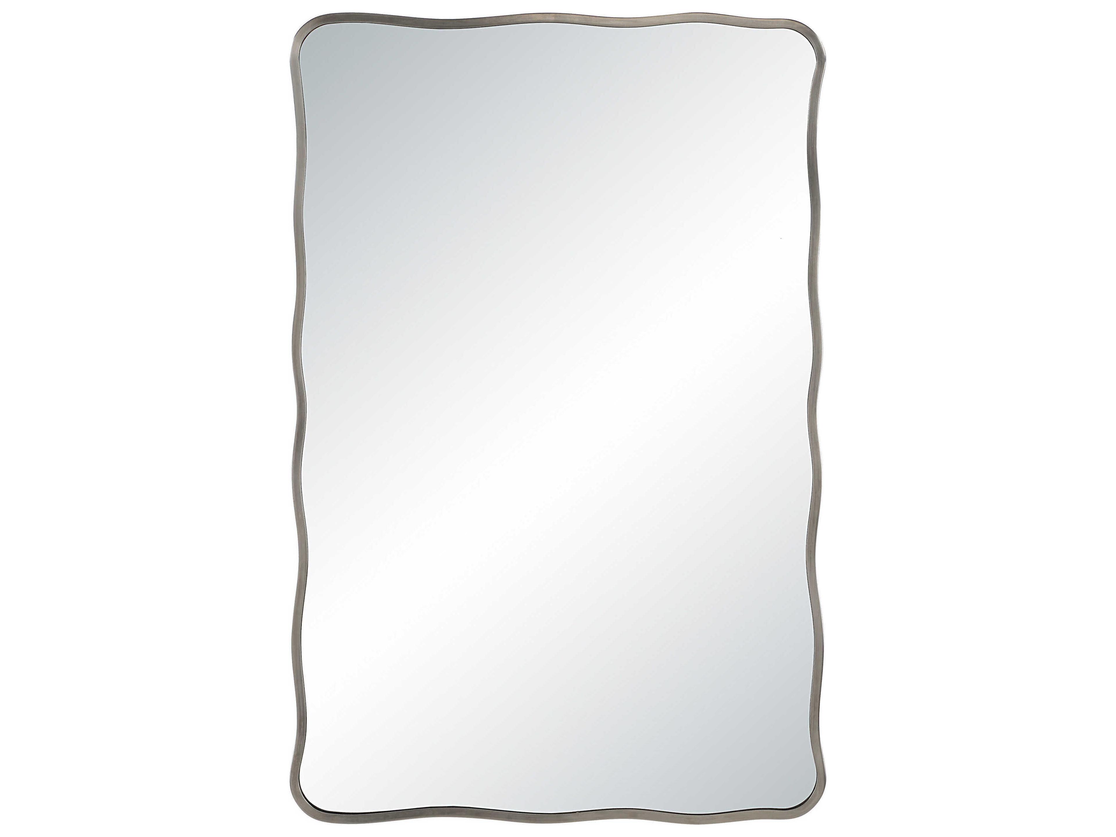 Renwil Balsa Antique Nickel Rectangular Wall Mirror