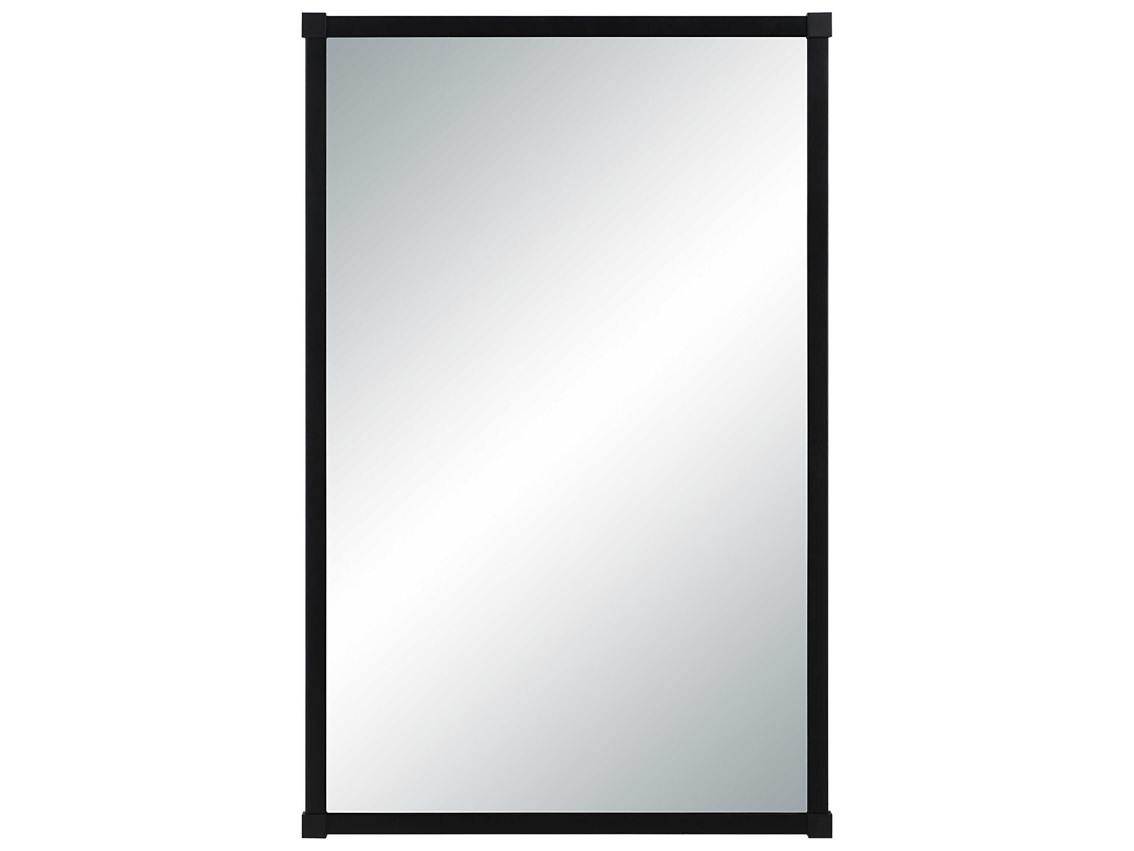 Renwil Kauri Matte Black Rectangular Wall Mirror