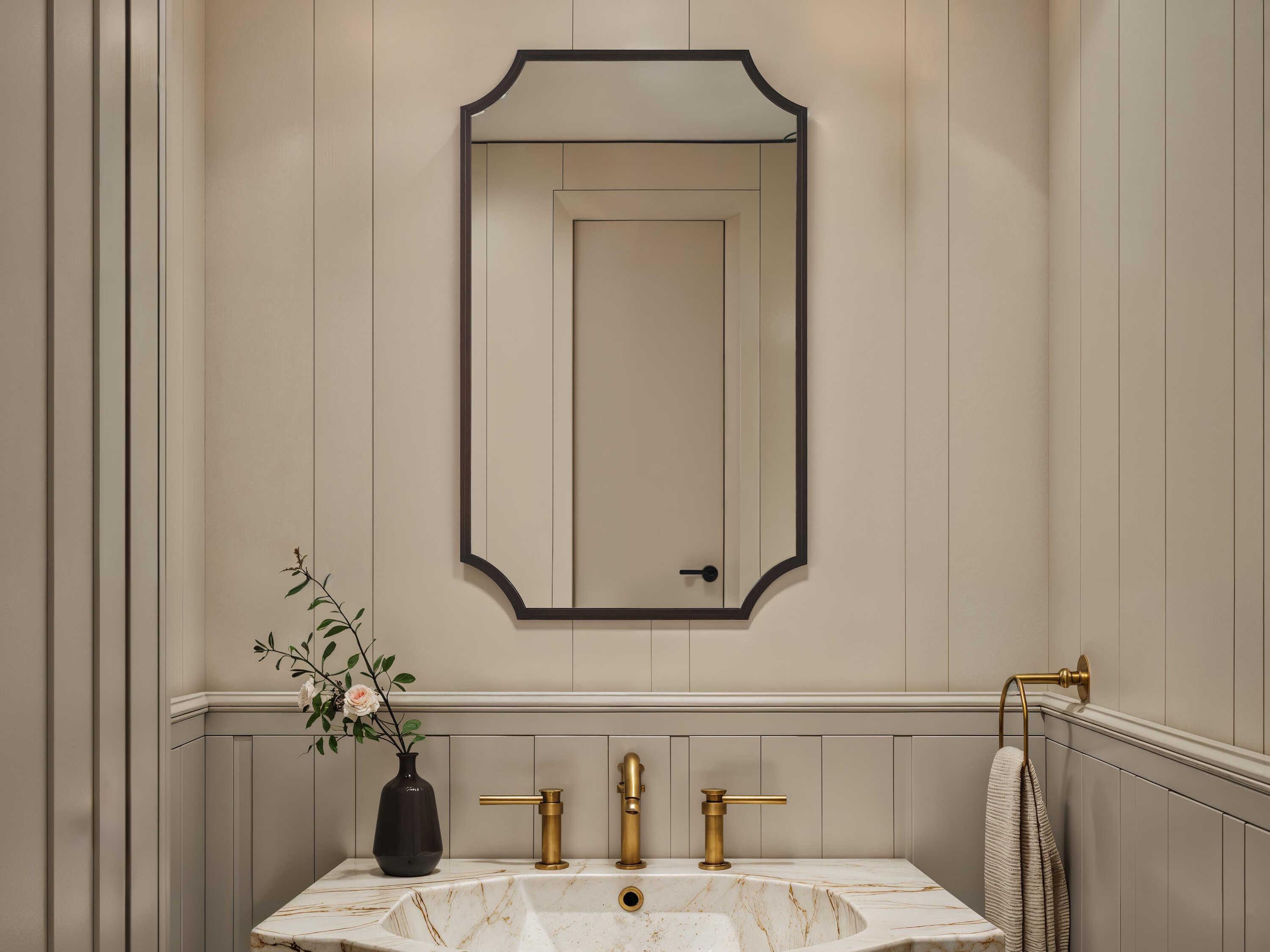 Renwil Torre Dark Antique Bronze Wall Mirror