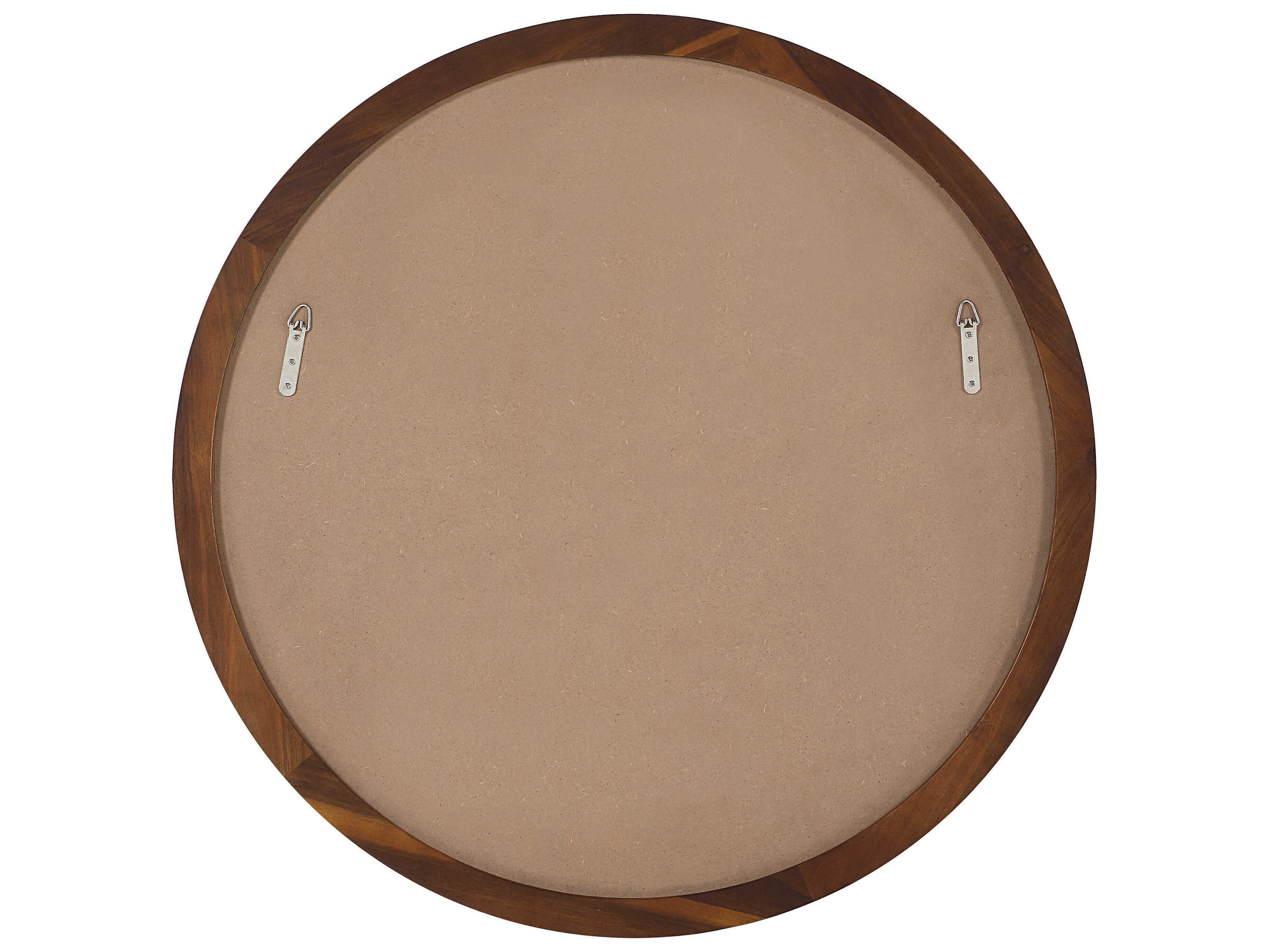 Renwil Cabiria Walnut Round Wall Mirror