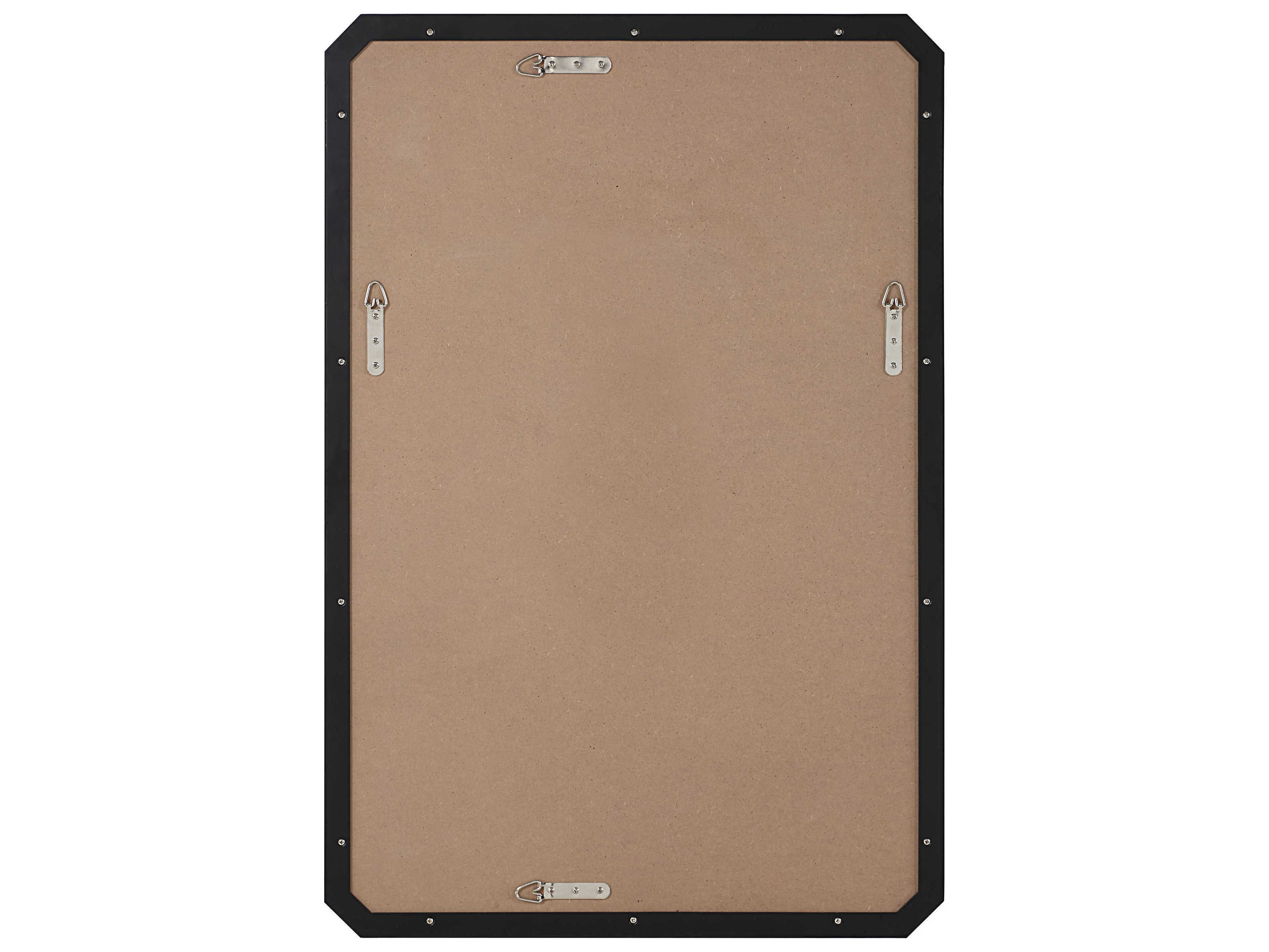 Renwil Jace Matte Black Rectangular Wall Mirror