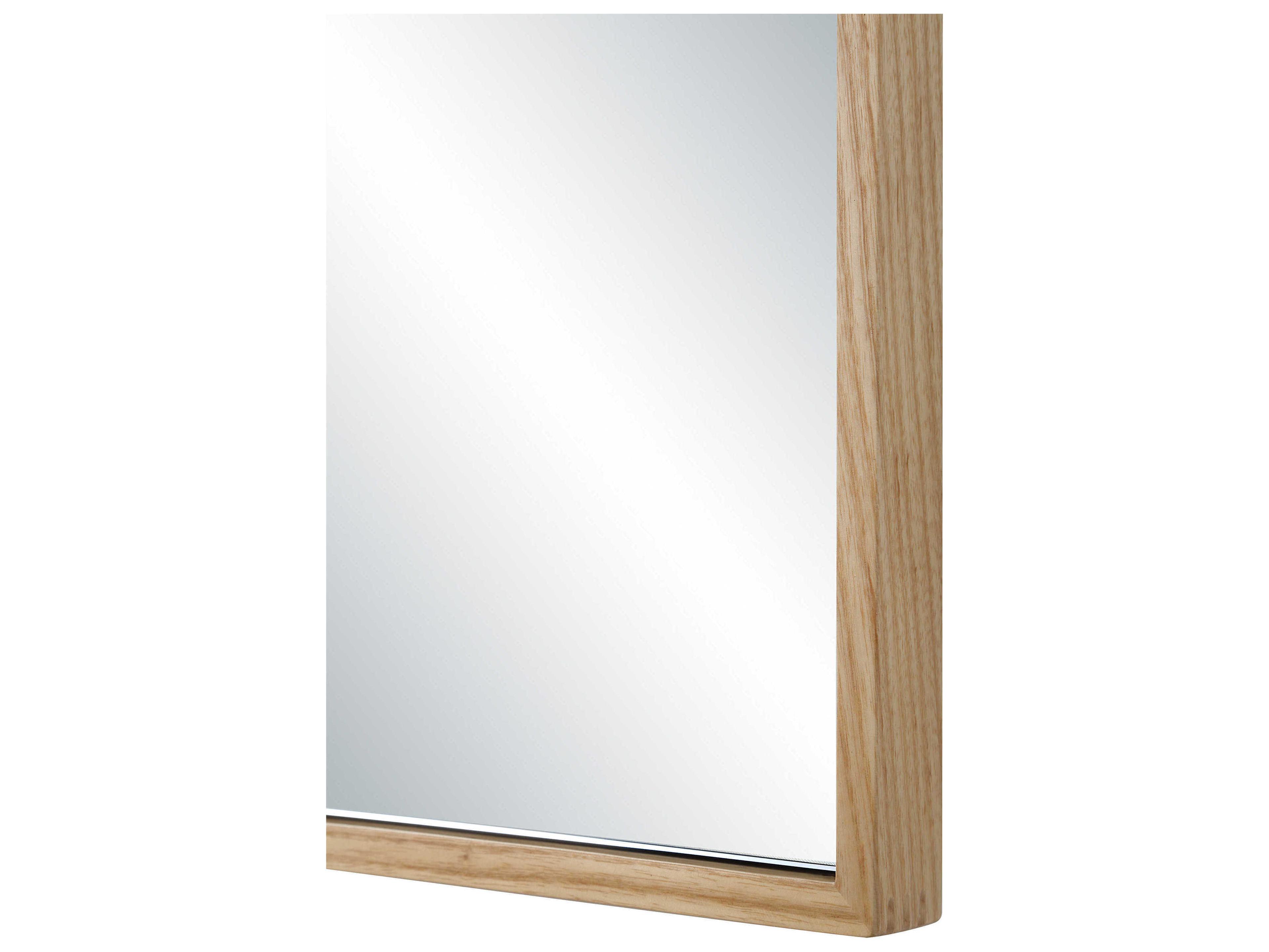 Renwil Greyson Natural Rectangular Wall Mirror
