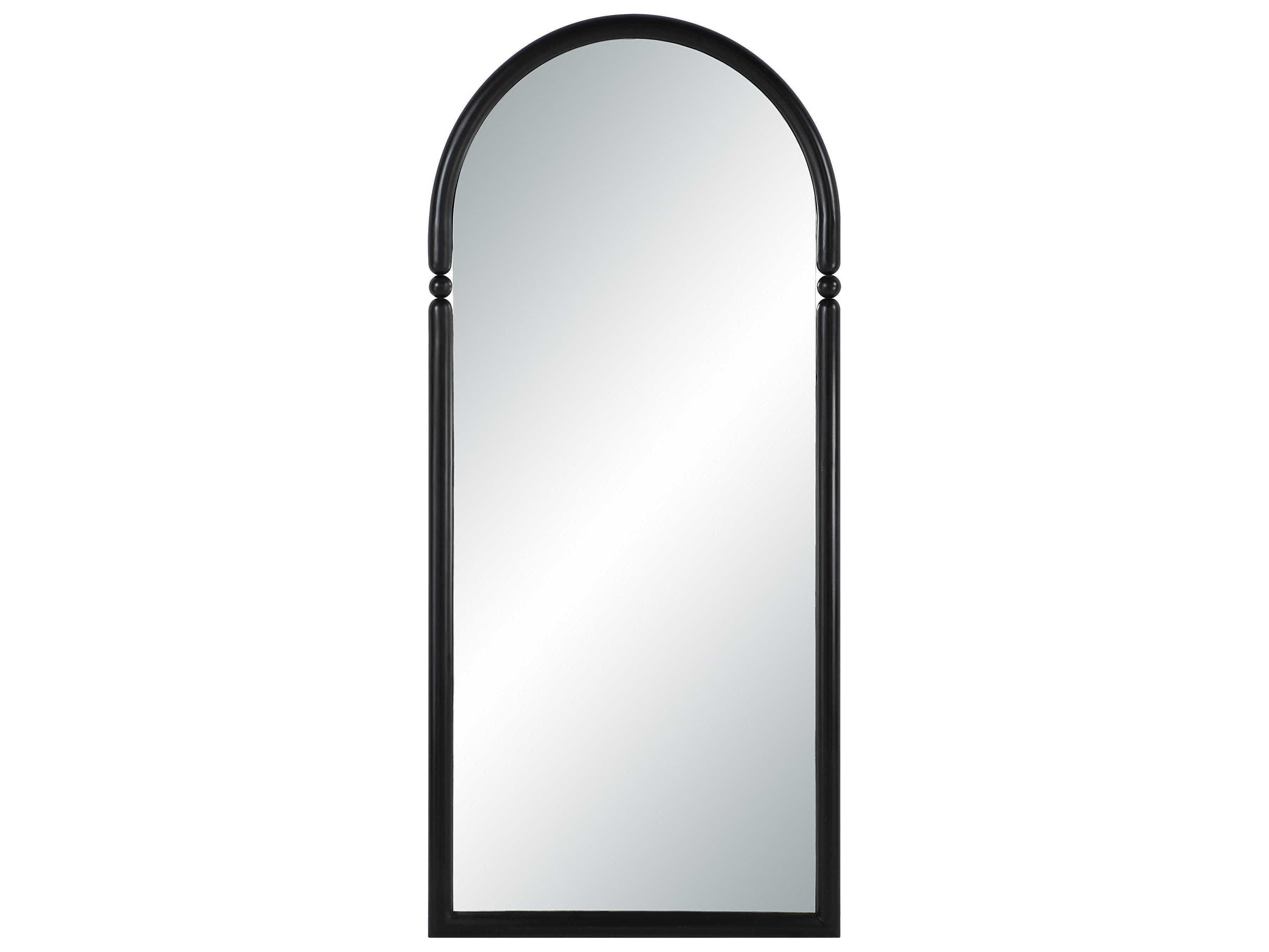Renwil Arcade Matte Black Wall Mirror