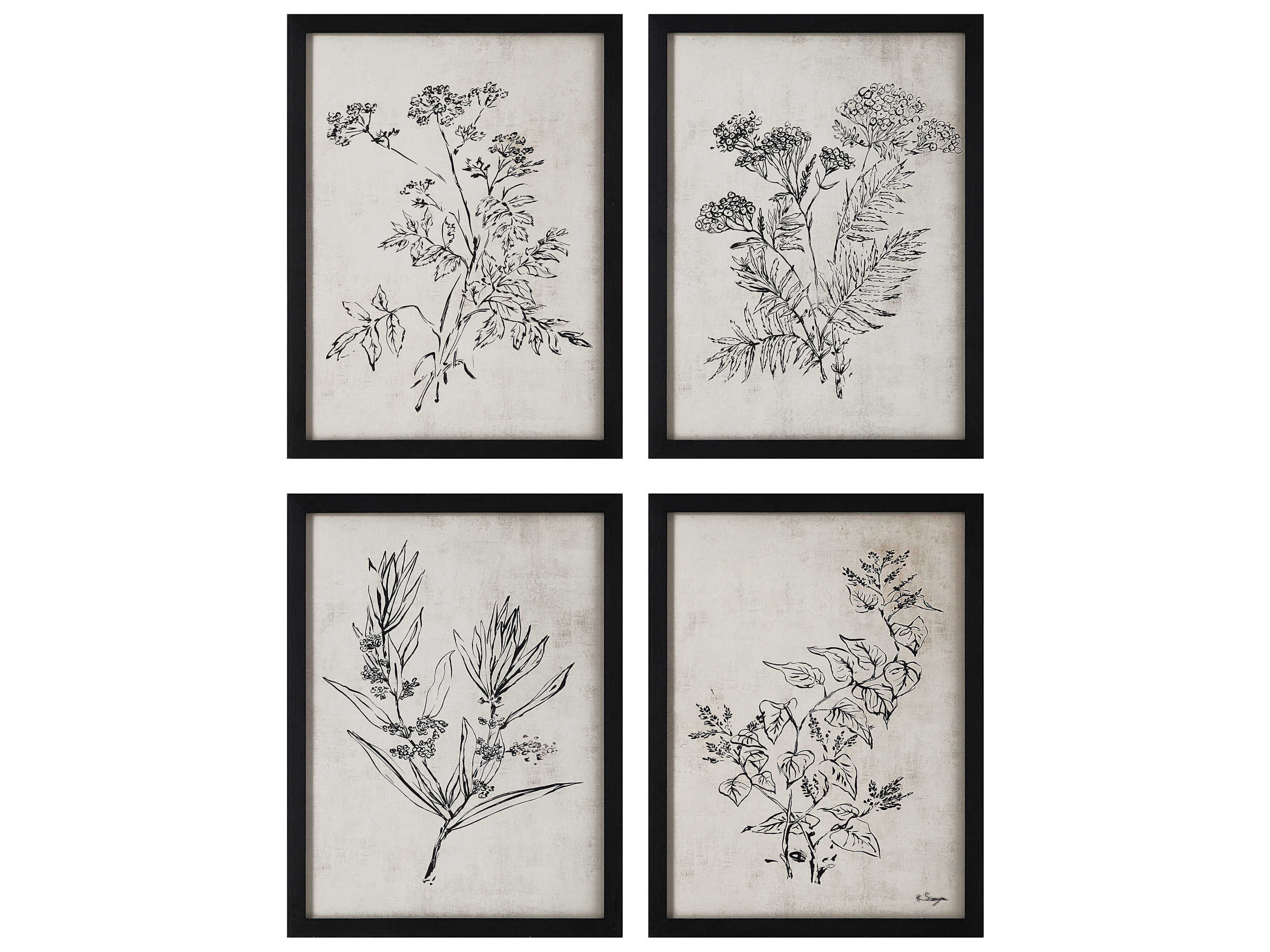 Renwil Basset Wall Art with Wood Frame