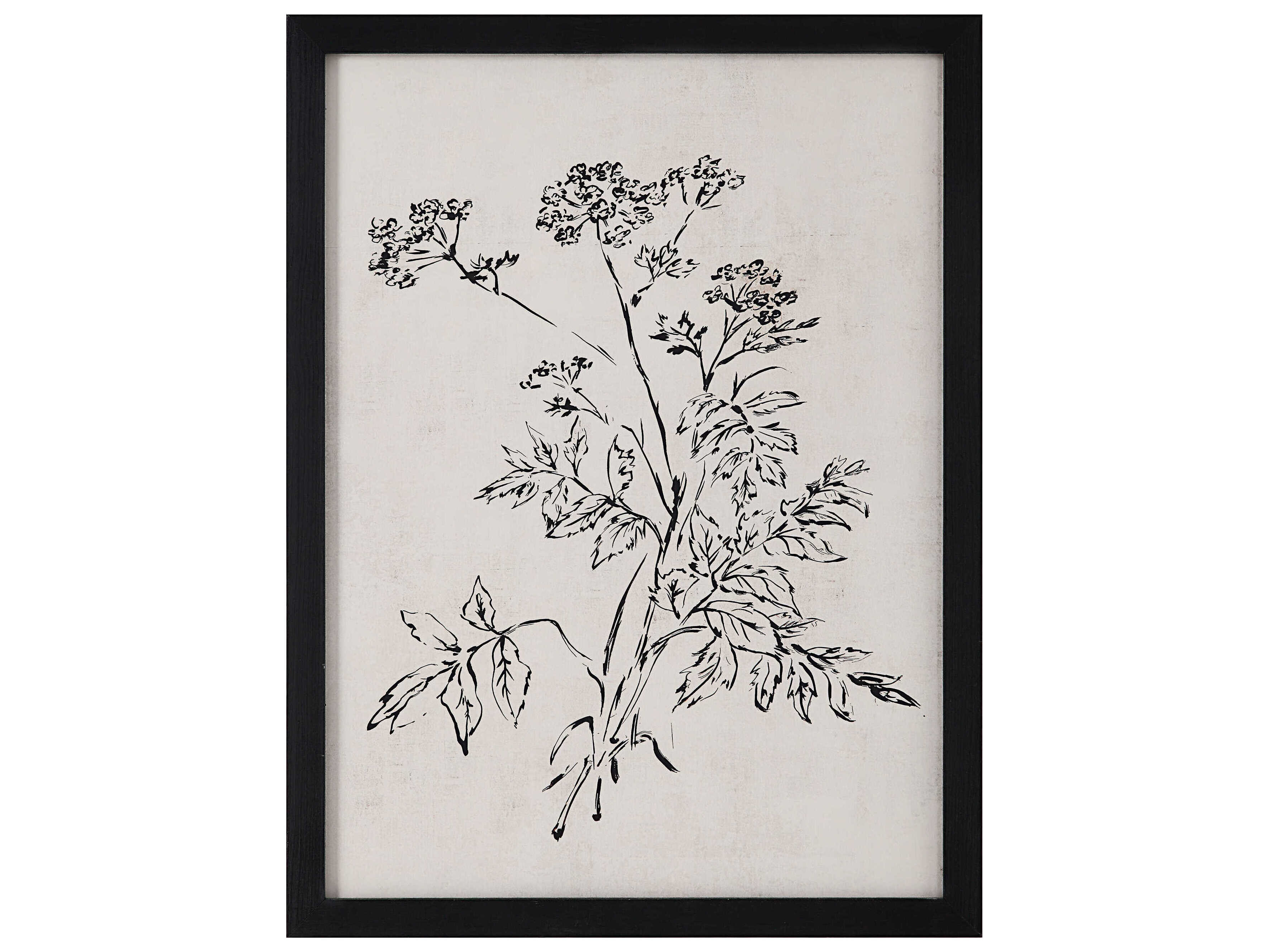 Renwil Basset Wall Art with Wood Frame