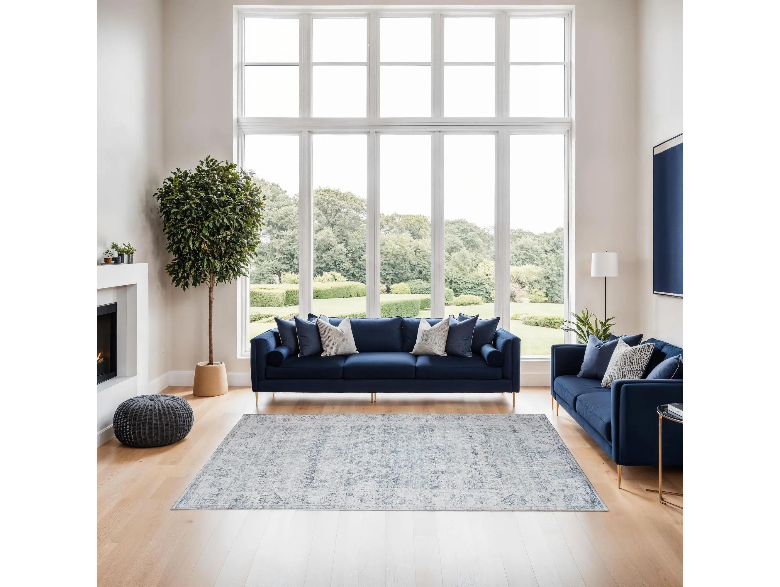 Renwil Chloe Flatweave Bordered Area Rug