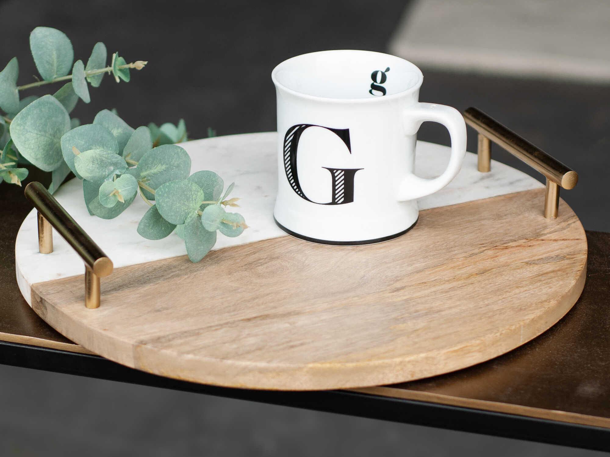 Renwil Dinova Antique Brass Serving Tray