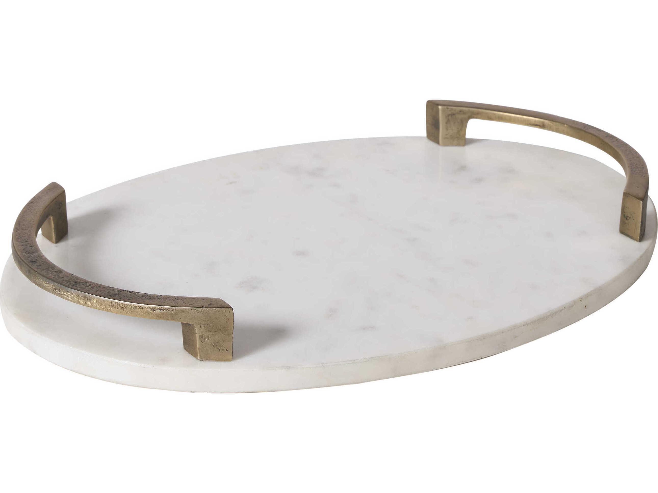 Renwil Bianca White Serving Tray