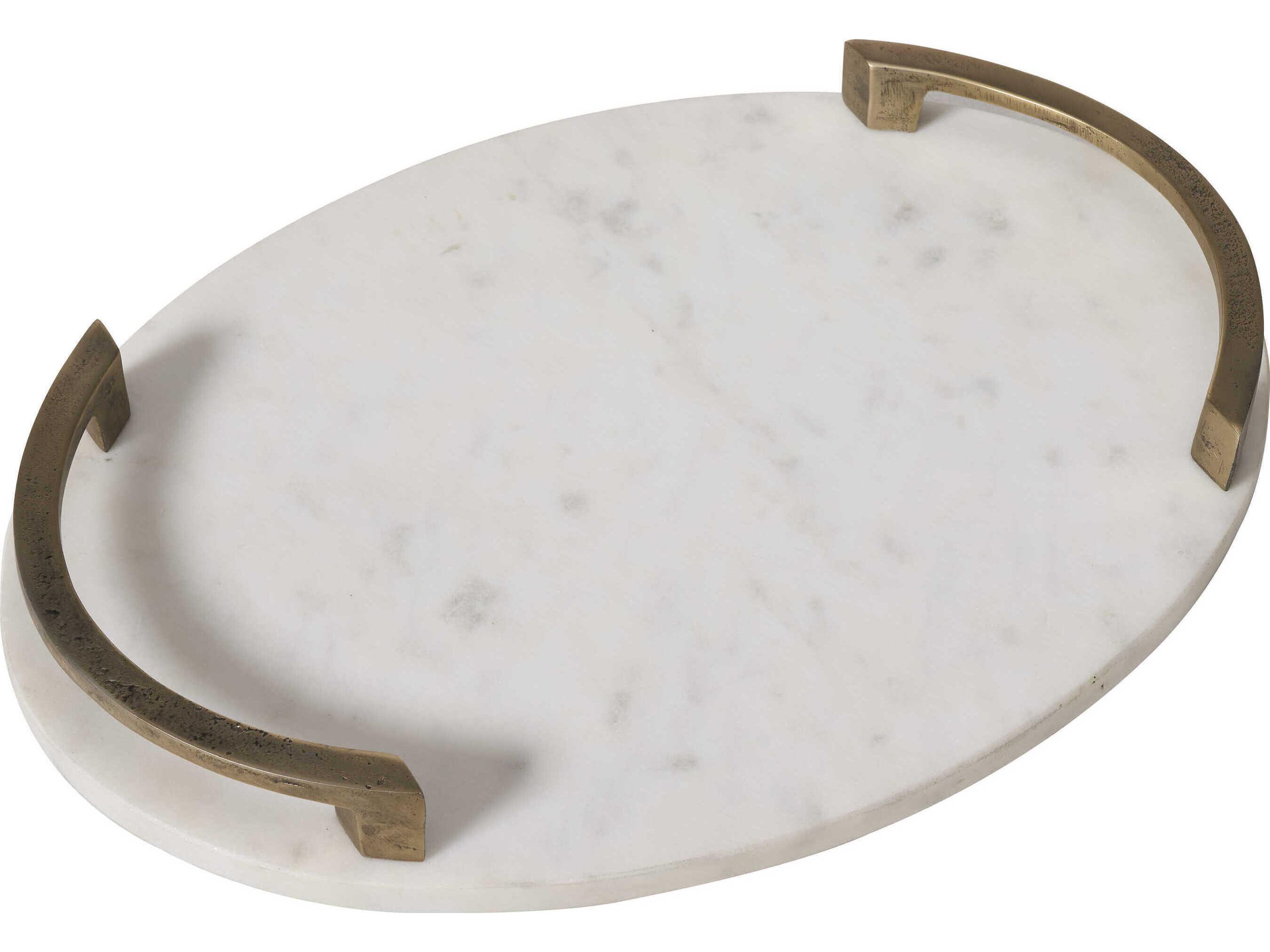 Renwil Bianca White Serving Tray