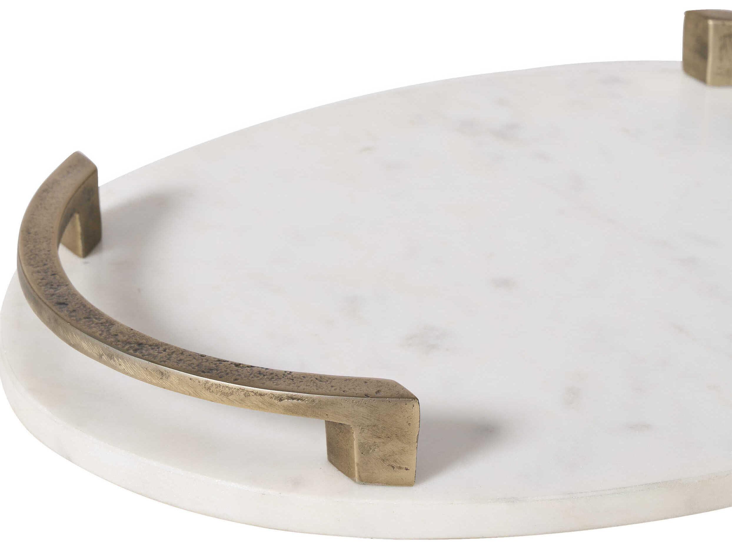 Renwil Bianca White Serving Tray