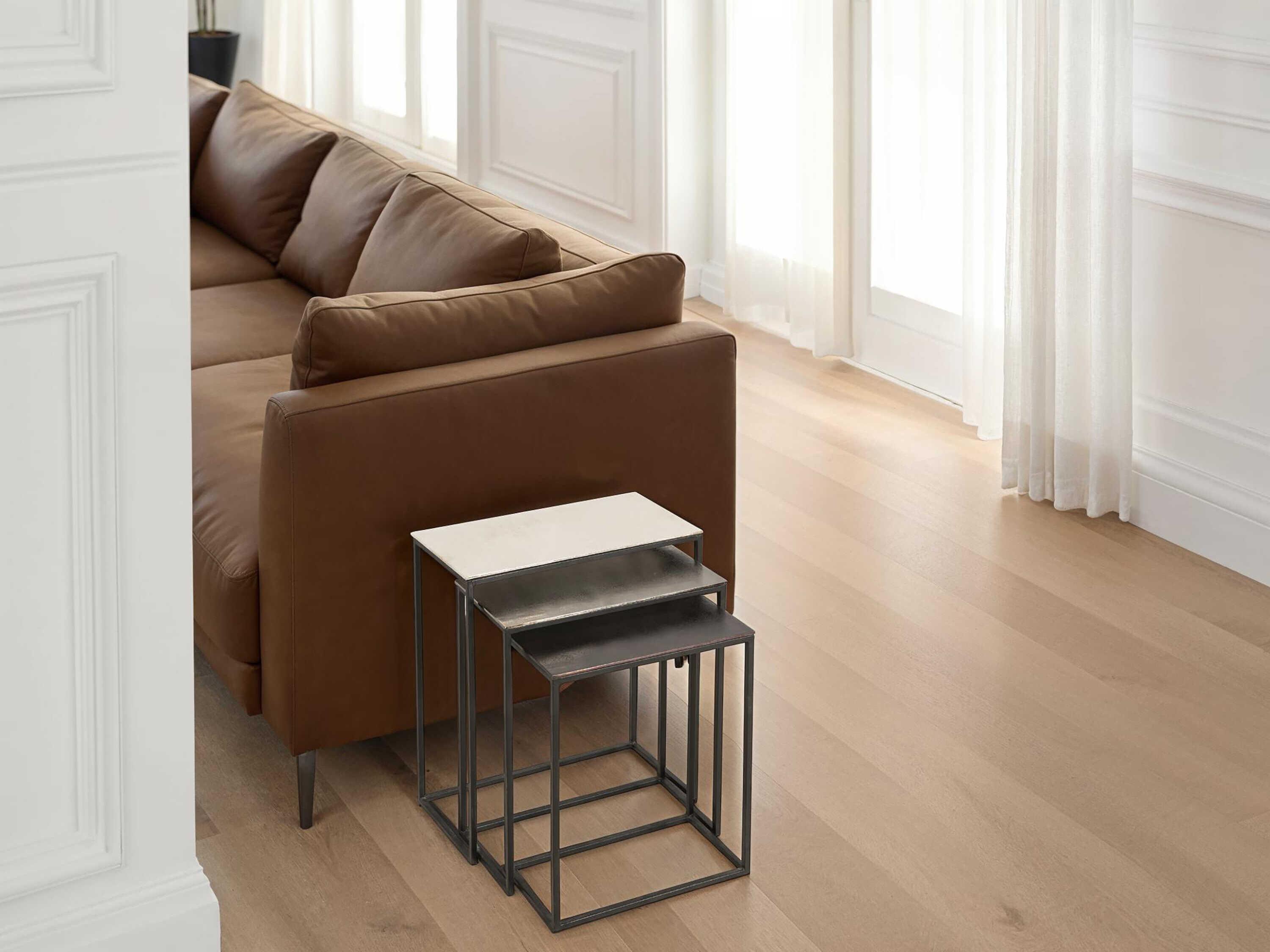 Renwil Manisa Rectangular Metal Black End Table