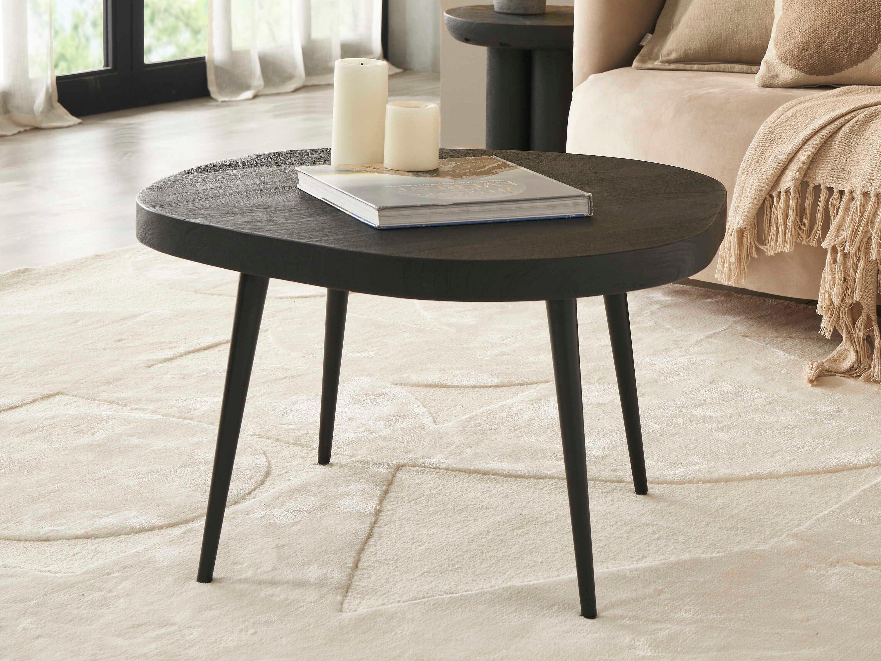 Renwil Parson Wood Matte Black Coffee Table