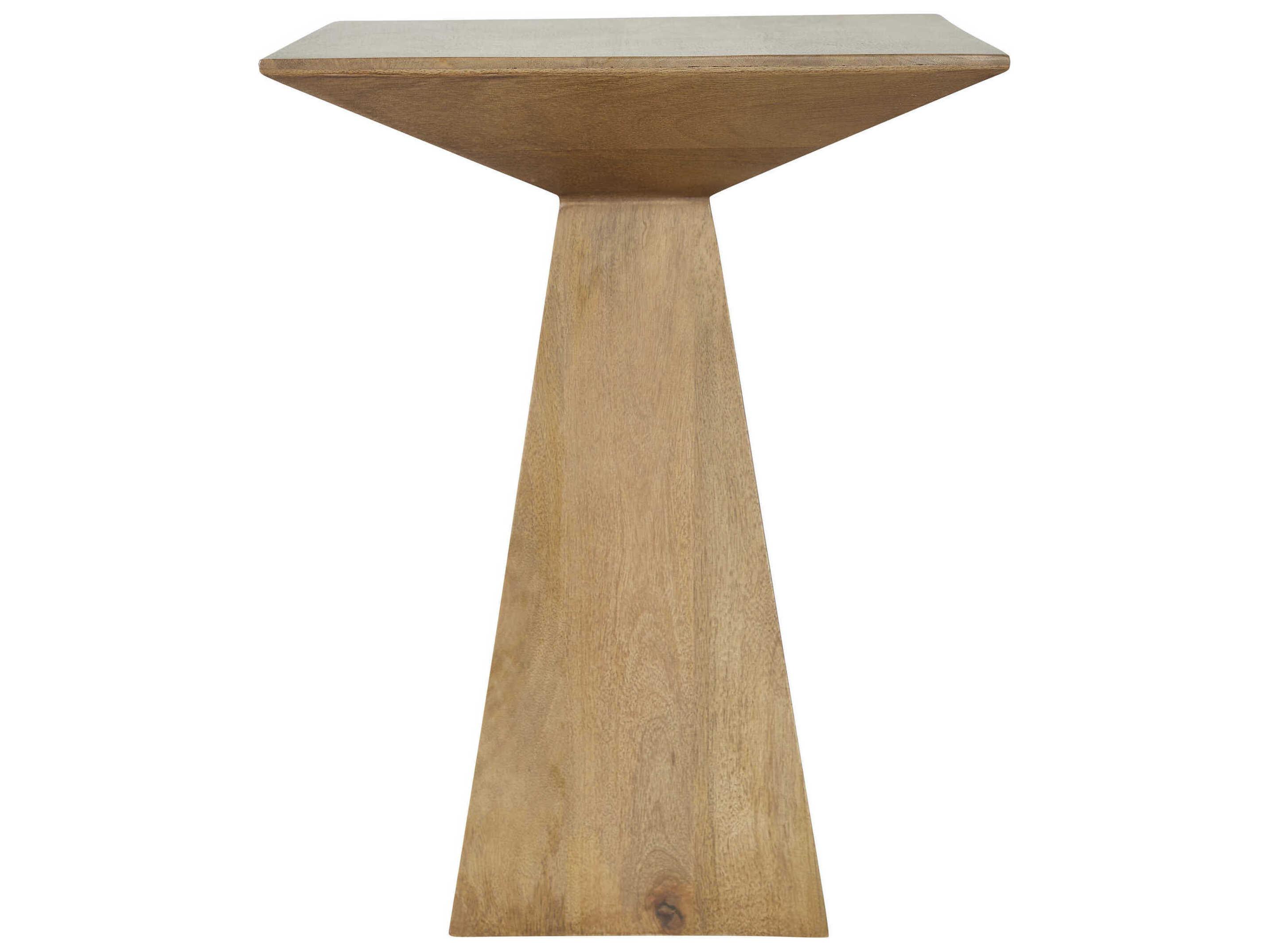 Renwil Garnett Rectangular Wood Light Brown End Table