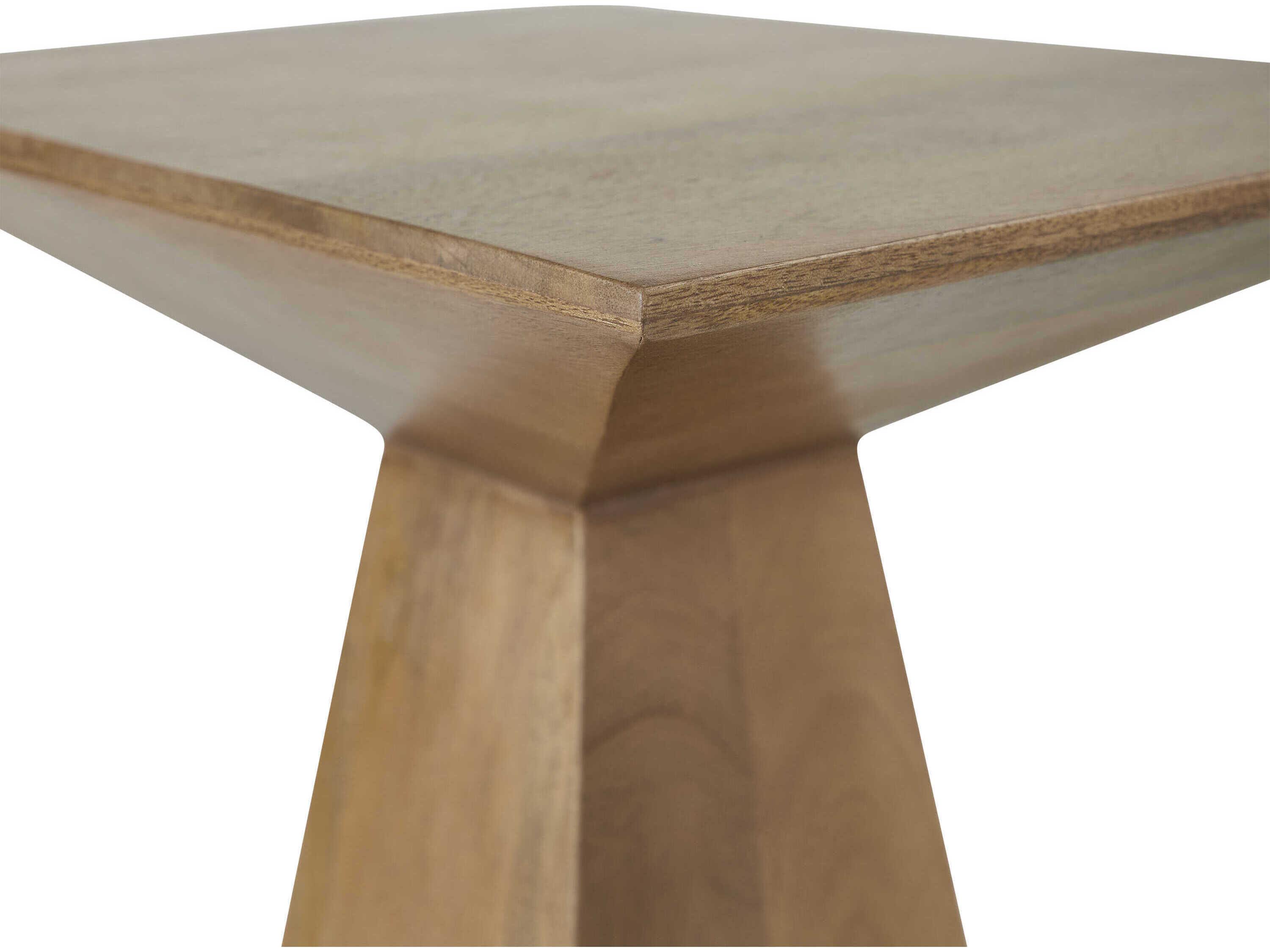 Renwil Garnett Rectangular Wood Light Brown End Table