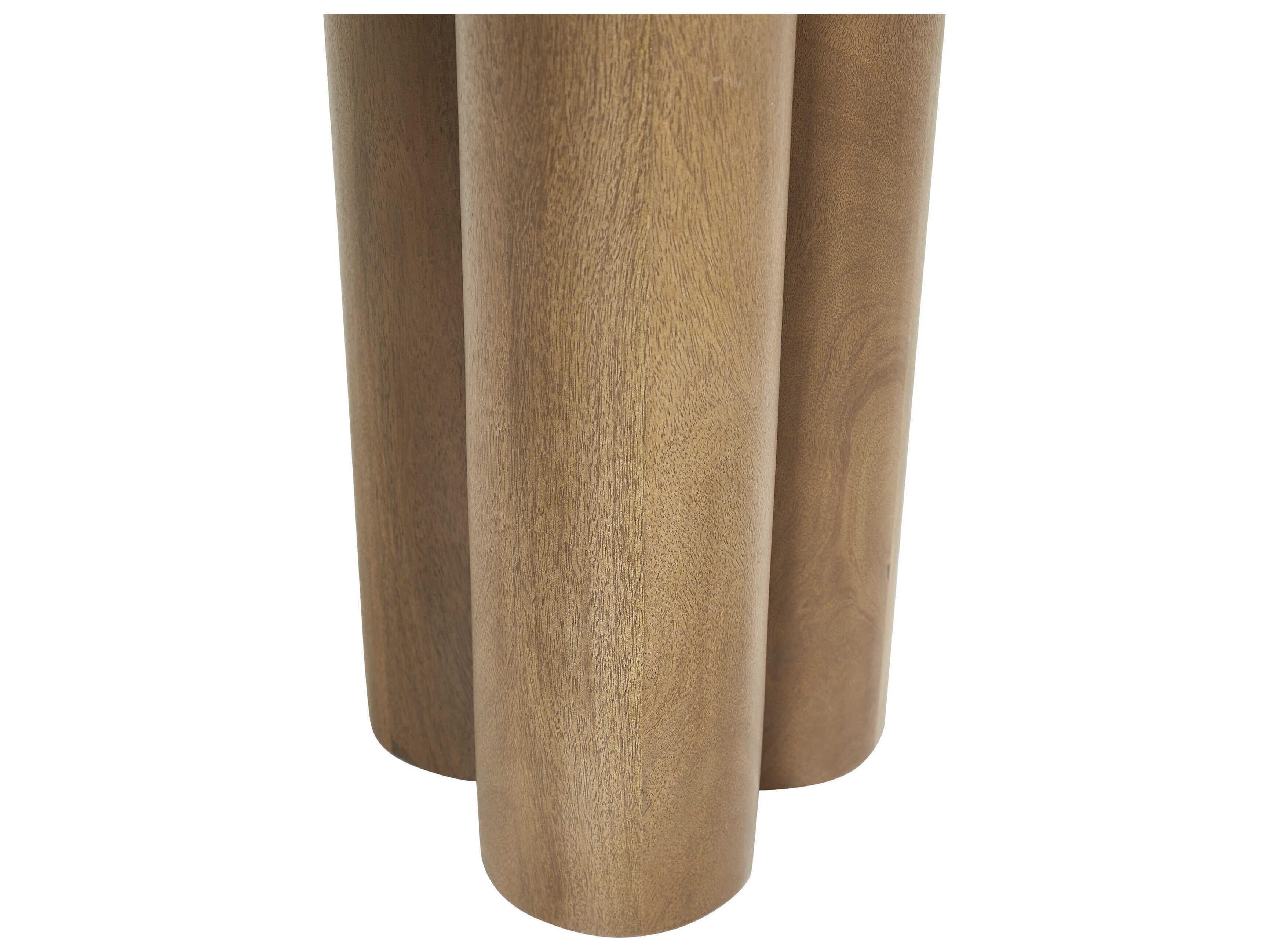 Renwil Ramona Oval Wood Light Brown Console Table