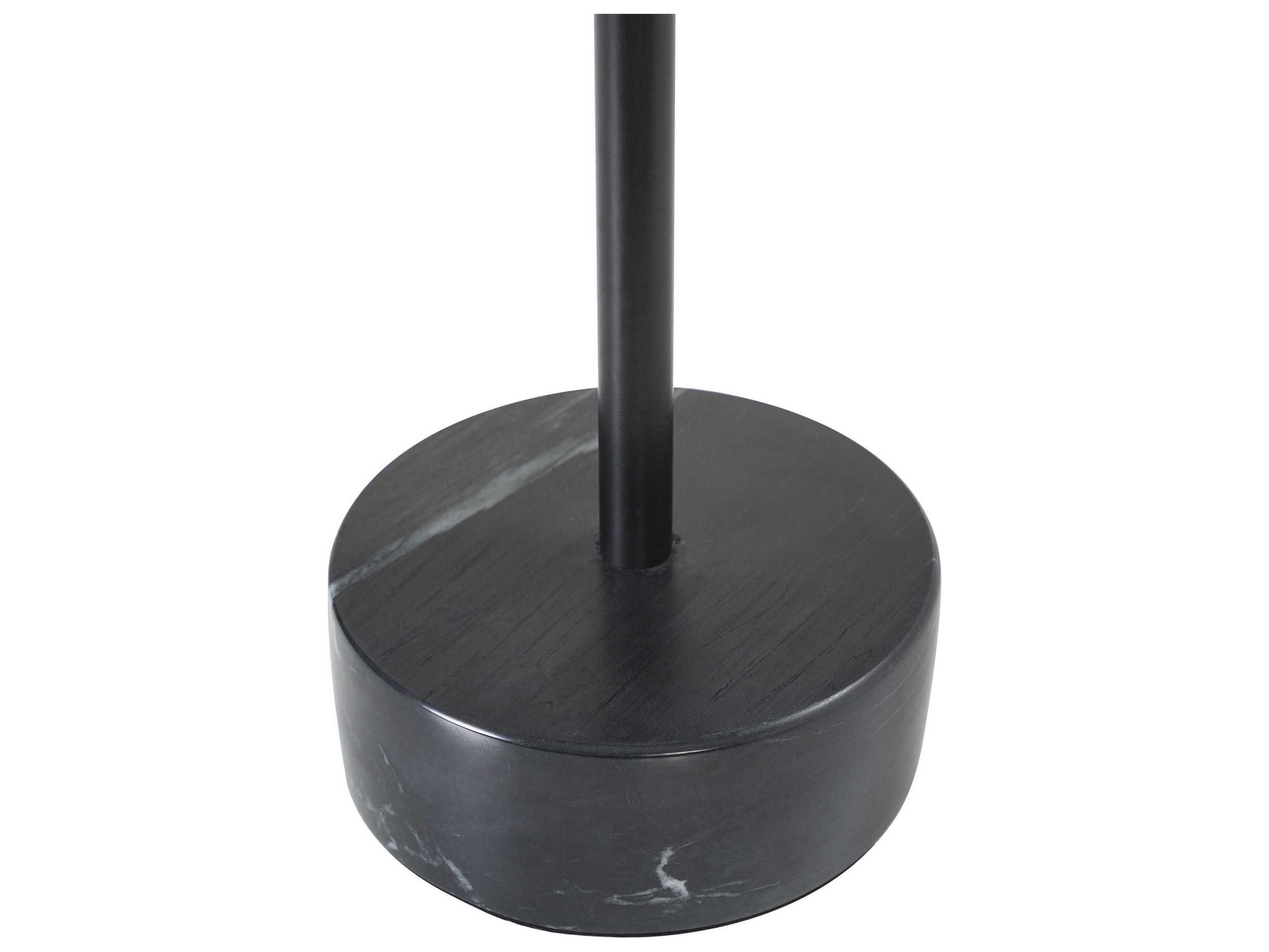 Renwil Samba Round Wood Black End Table