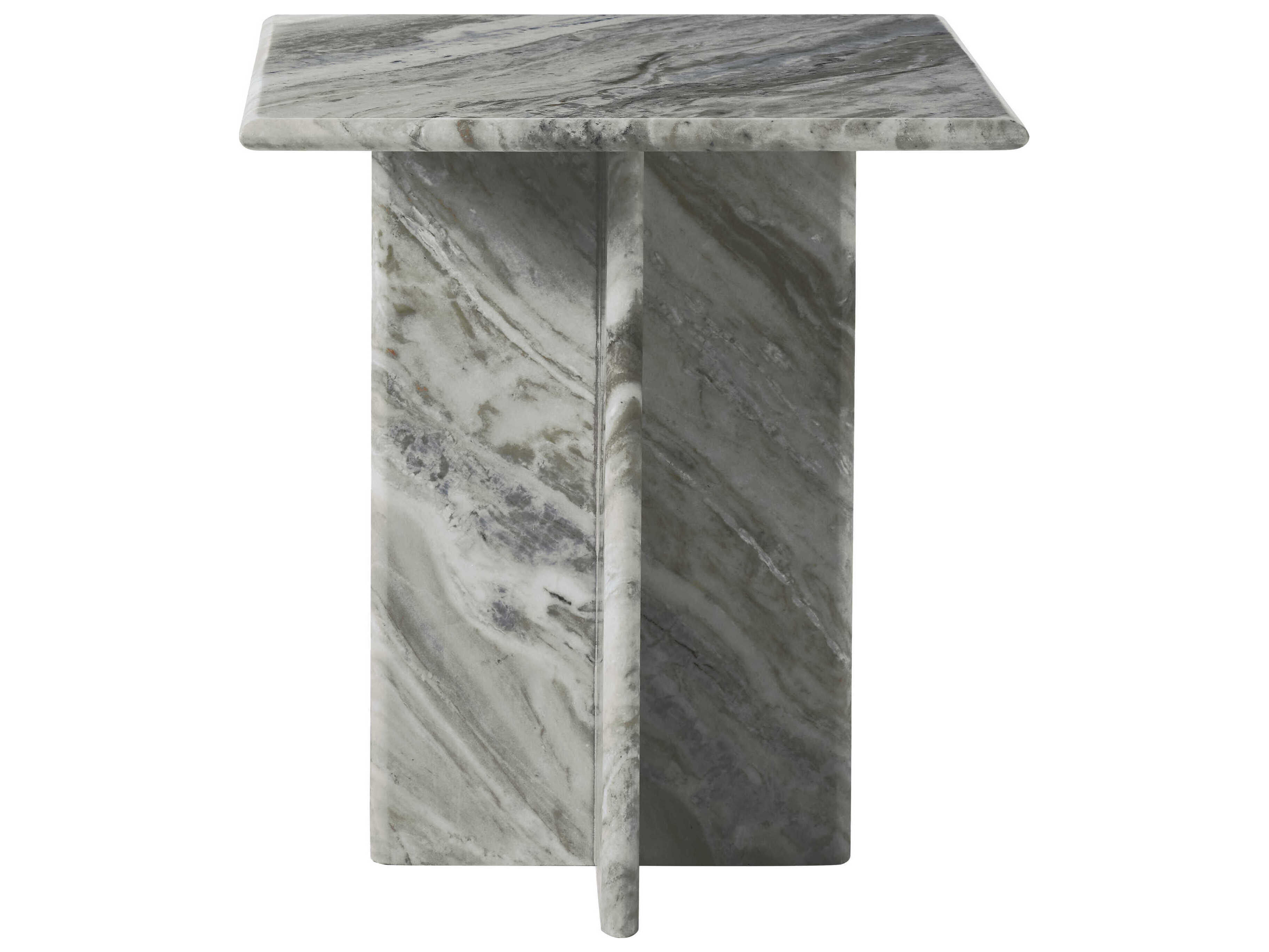 Renwil Grayson Square Marble Natural End Table