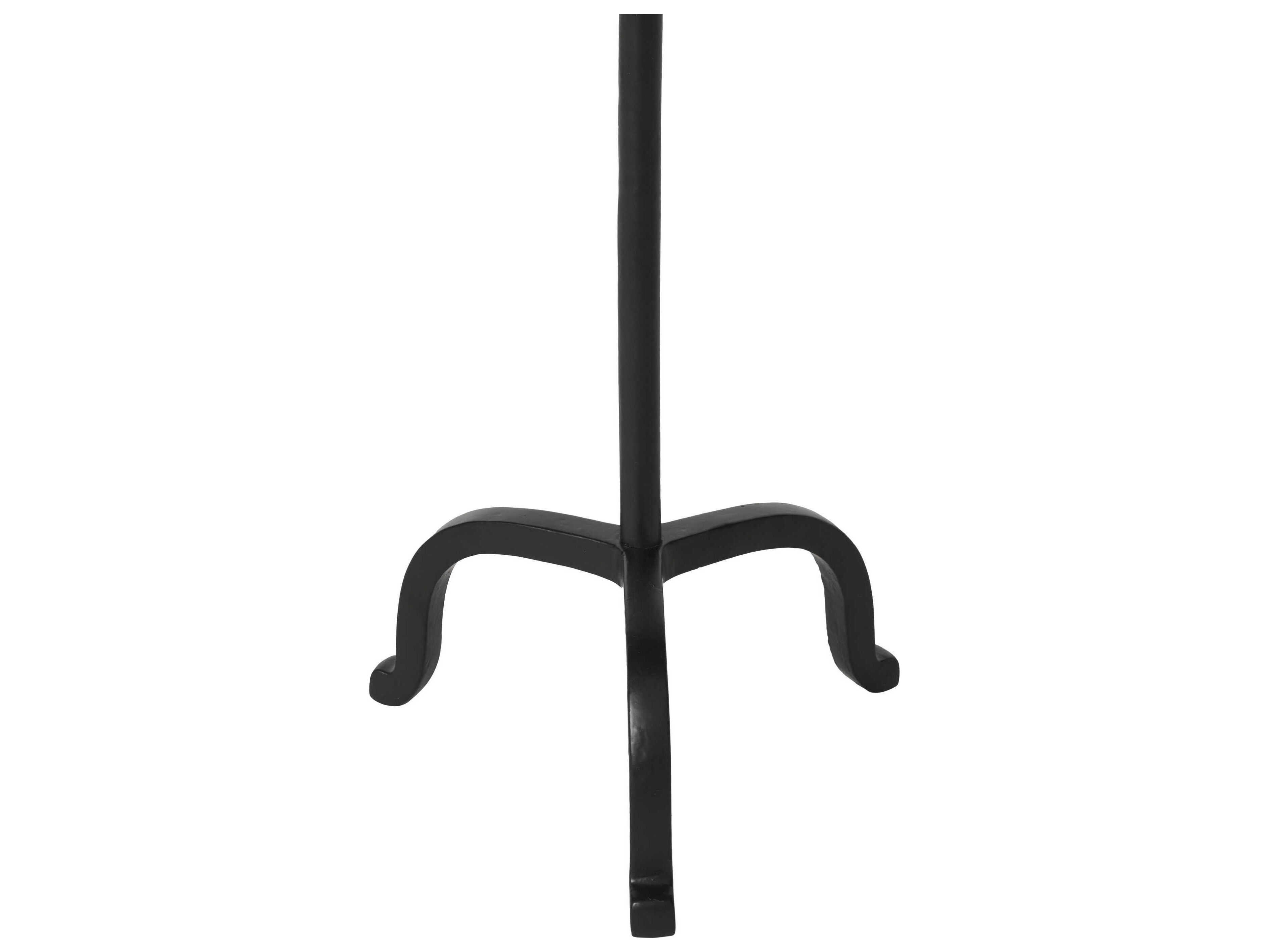 Renwil Myra Round Metal Matte Black End Table