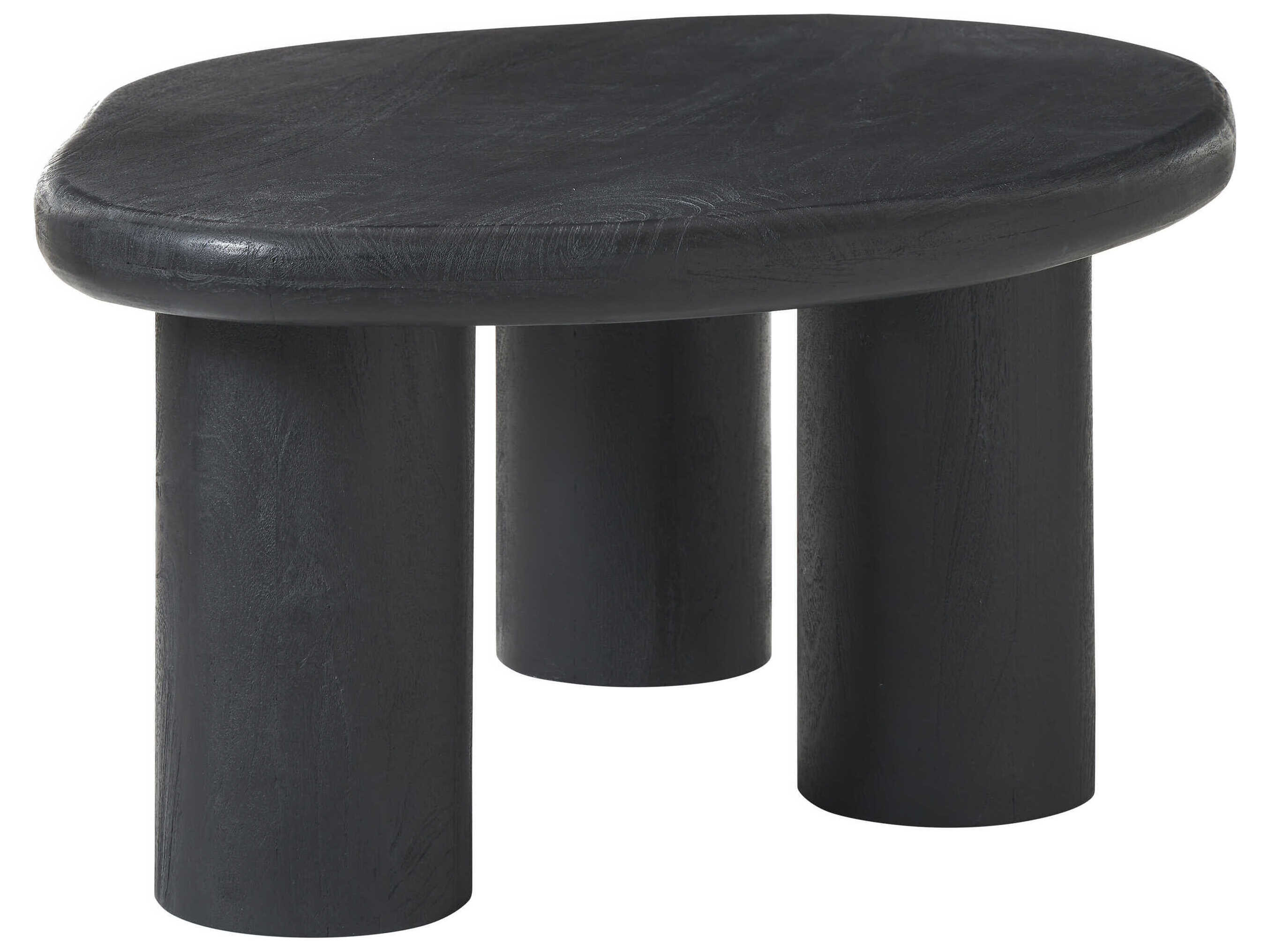 Renwil Rowe Wood Matte Black Coffee Table