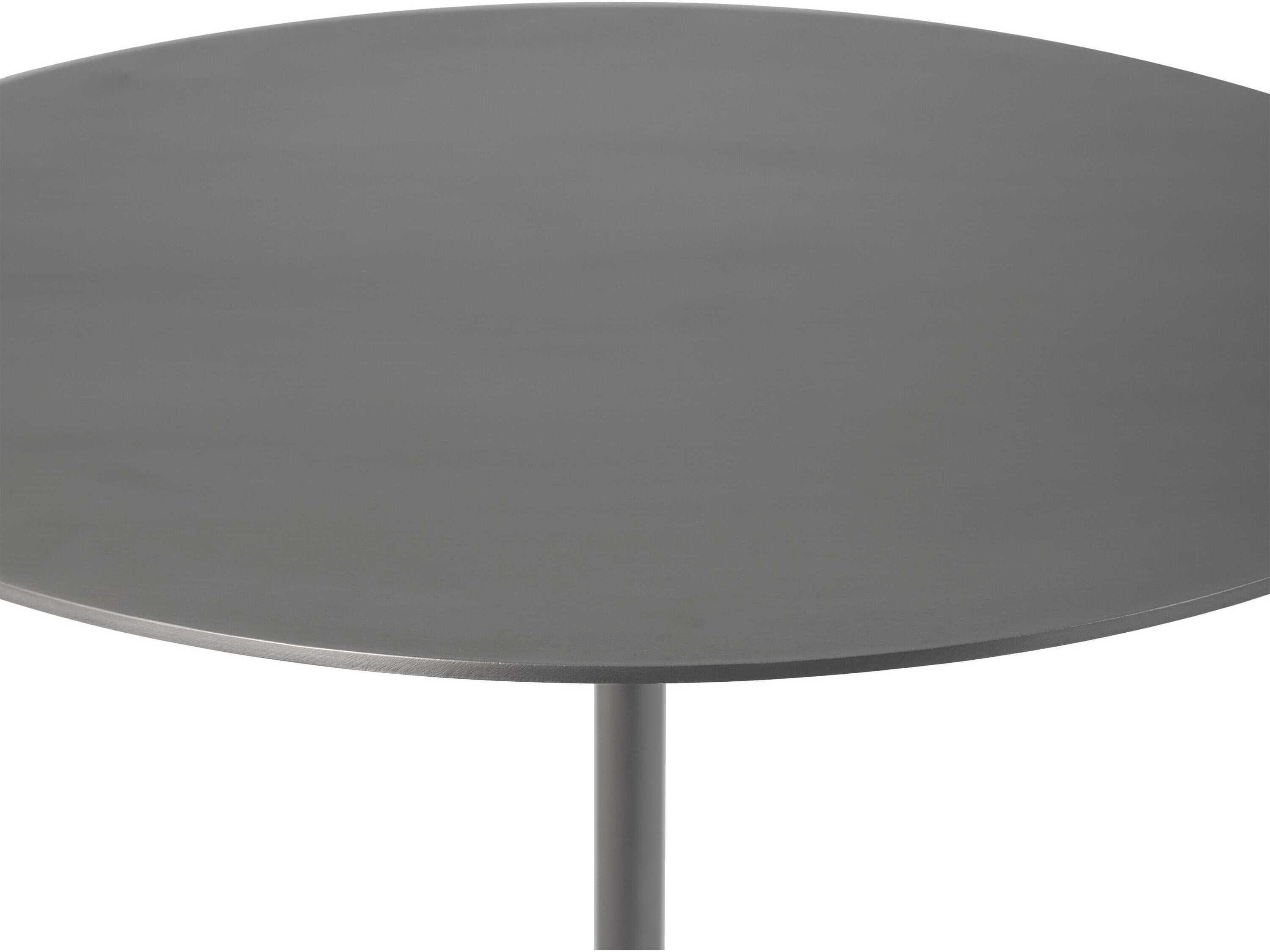 Renwil Aiden Round Metal Nickle End Table