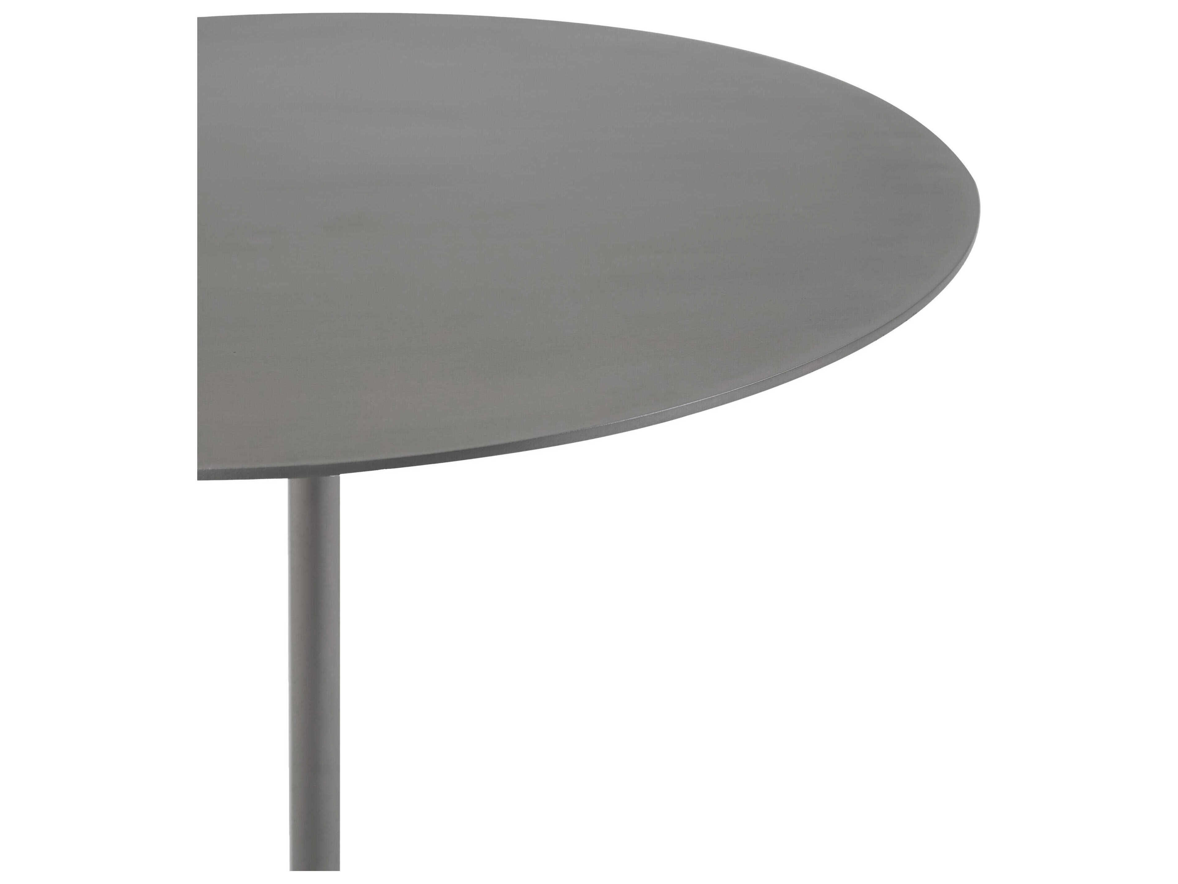 Renwil Aiden Round Metal Nickle End Table