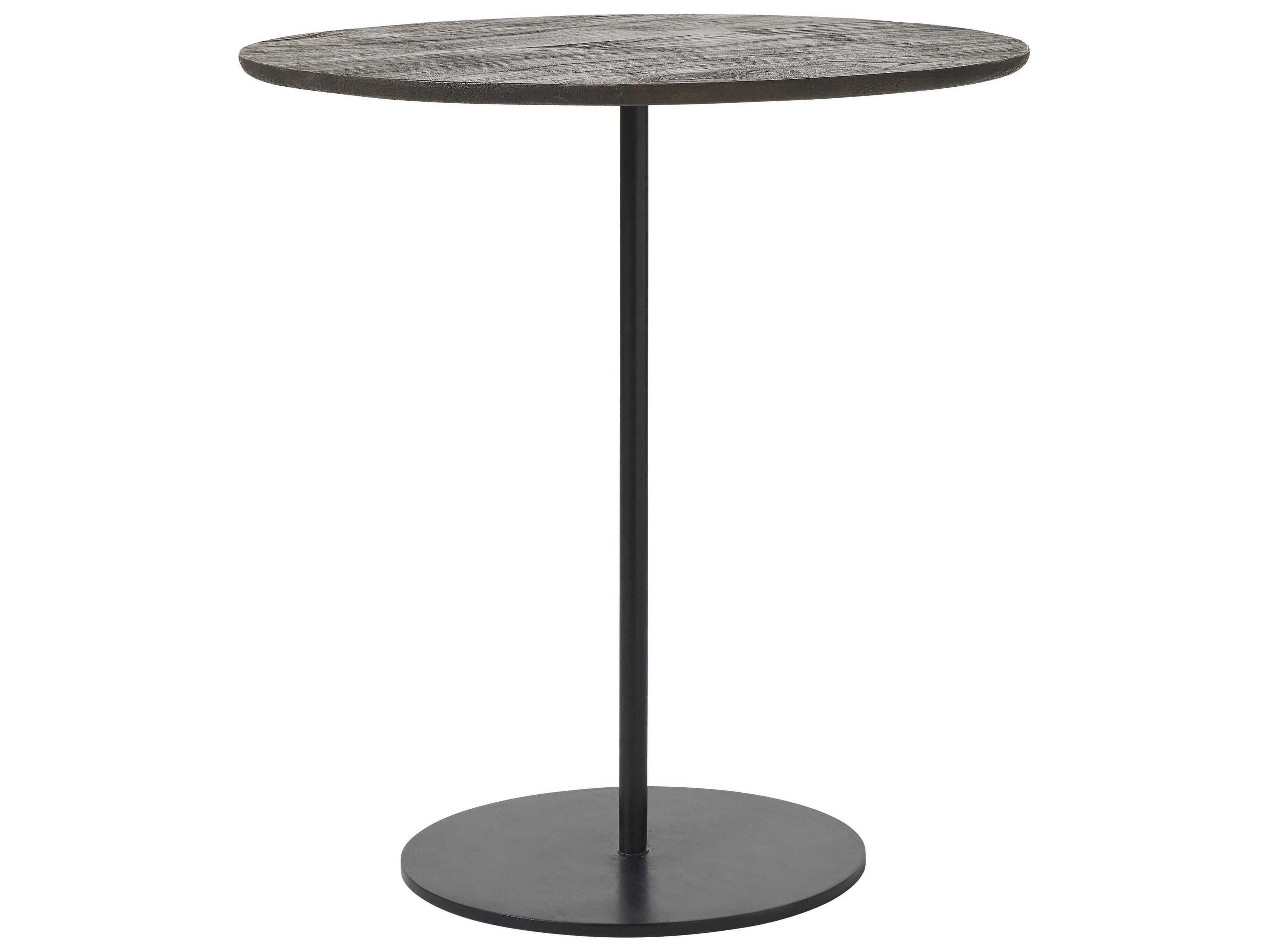 Renwil Argos Round Wood Walnut End Table