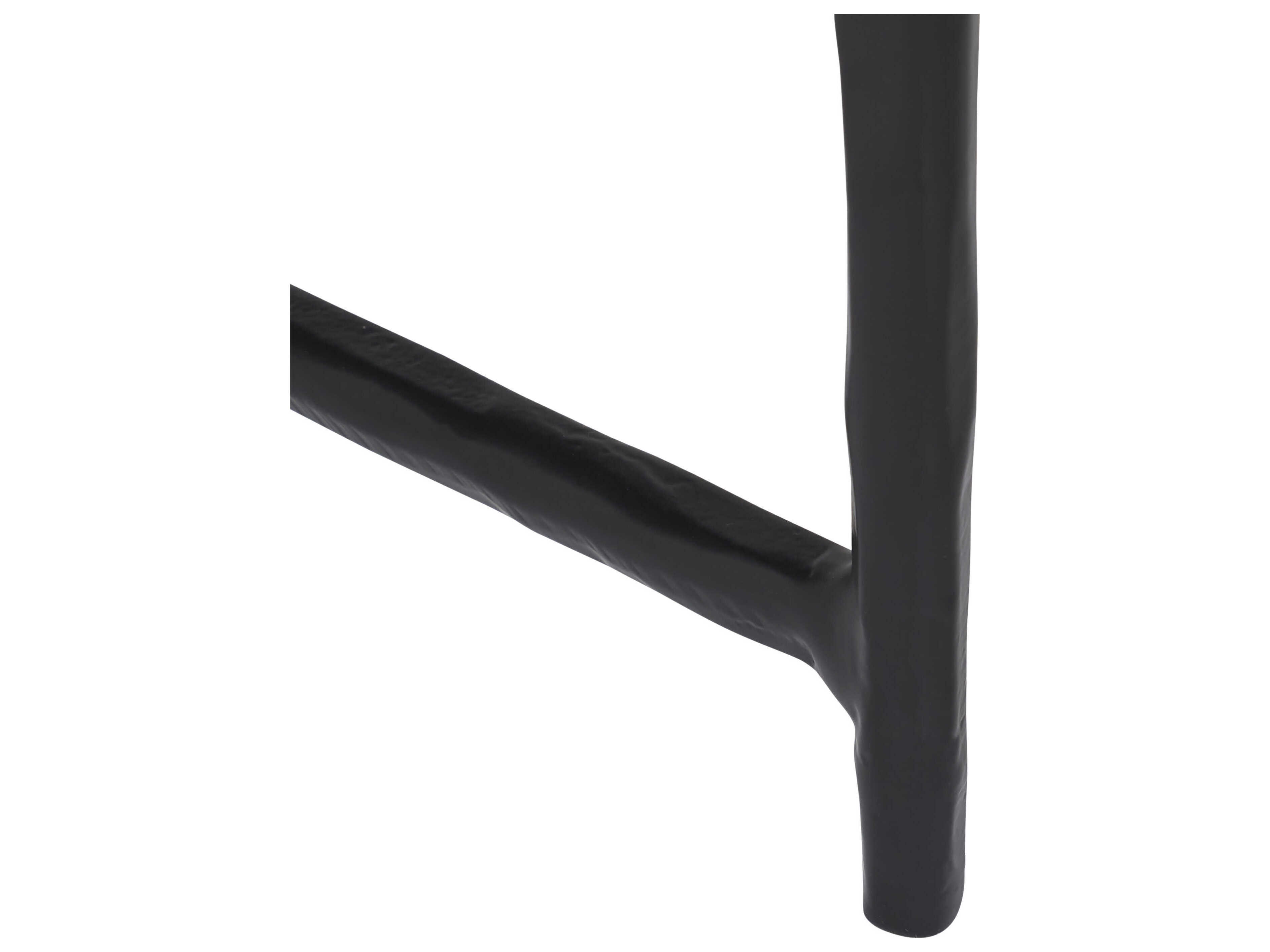 Renwil Round Marble Matte Black Coffee Table