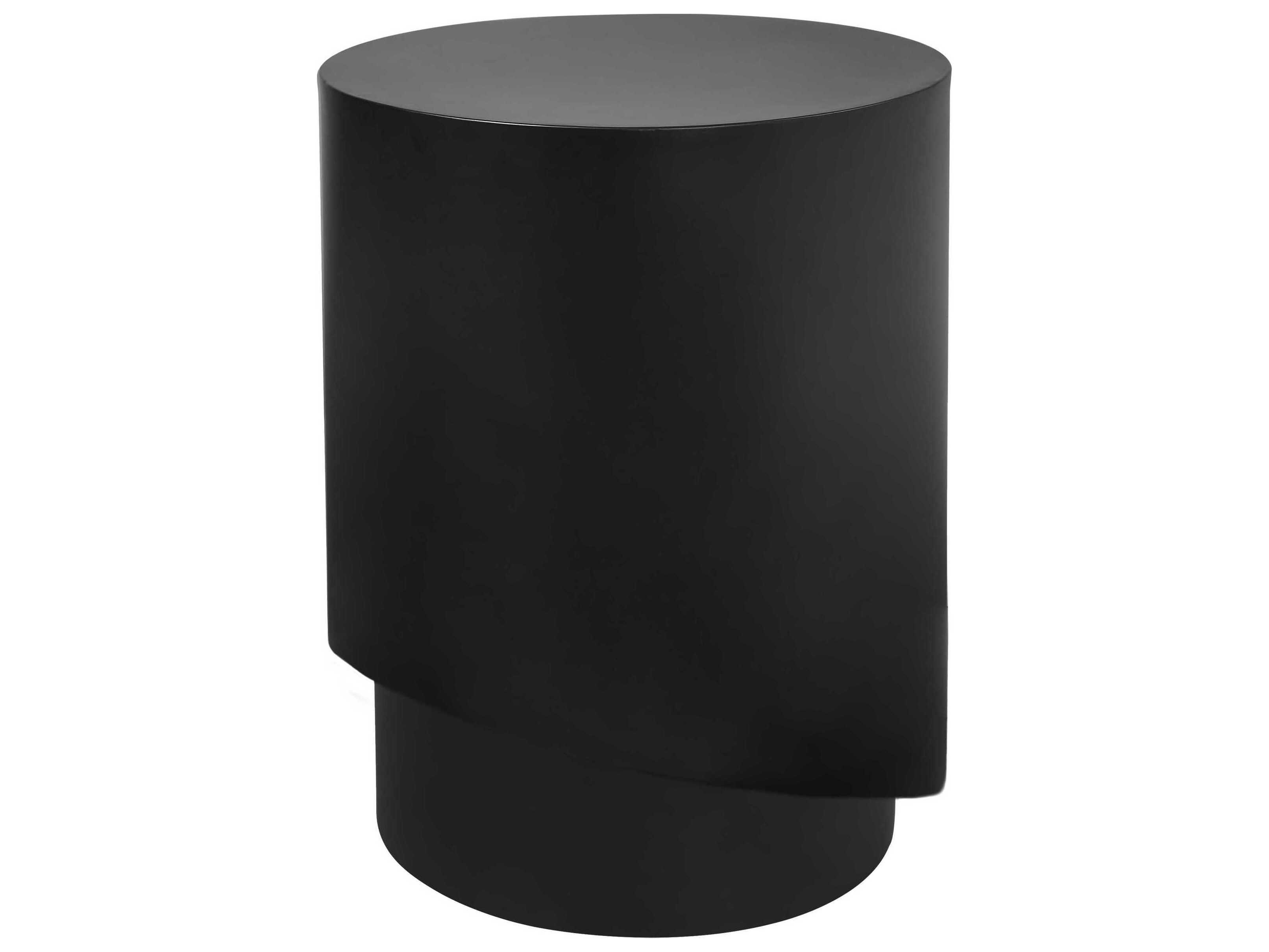 Renwil Domus Round Metal Matte Black End Table
