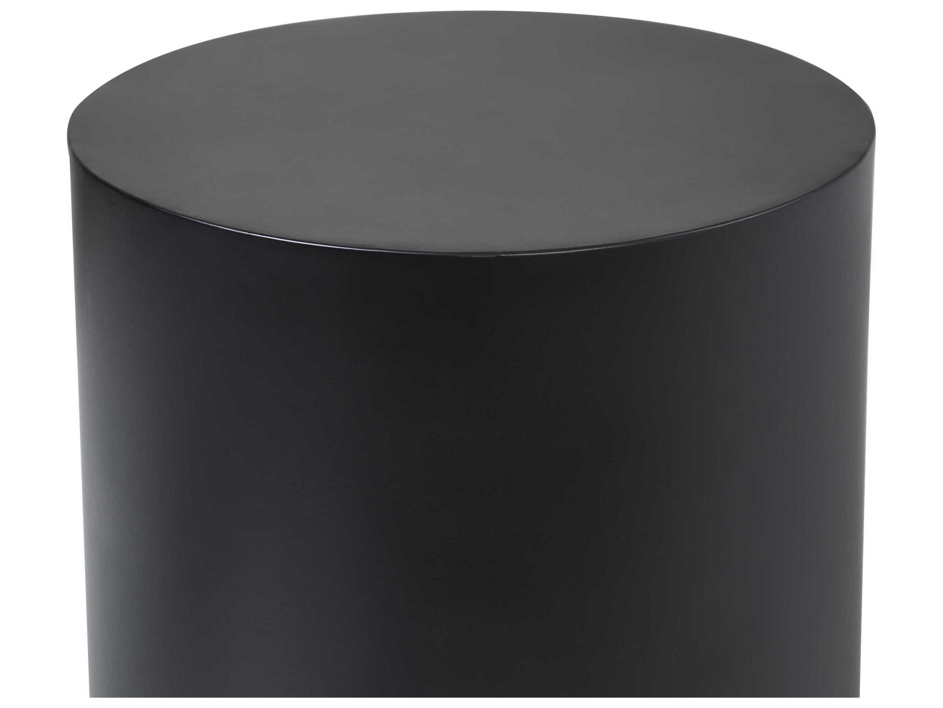 Renwil Domus Round Metal Matte Black End Table