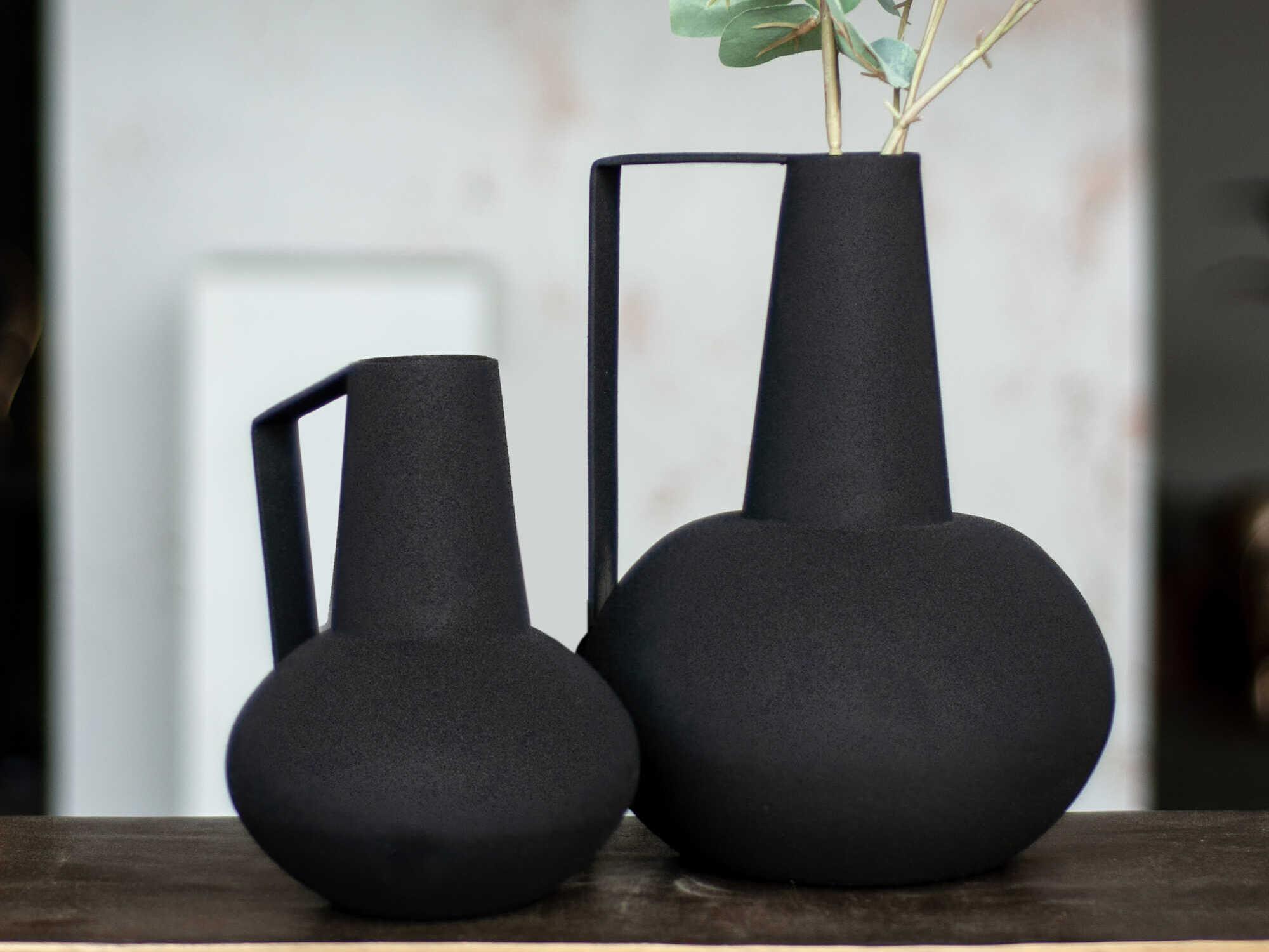 Renwil Monarda Matte Black Vase
