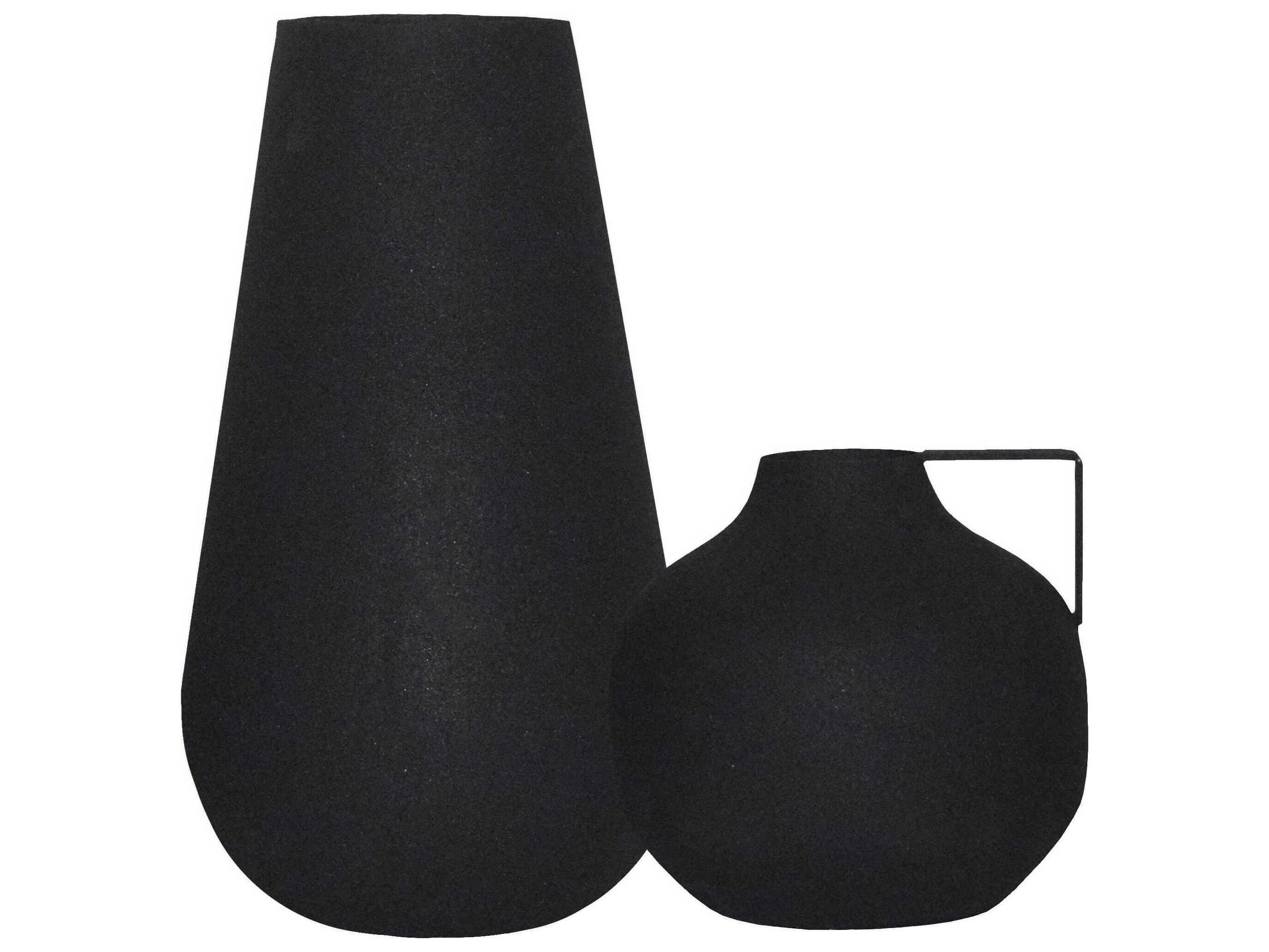 Renwil Roove Matte Black Vase