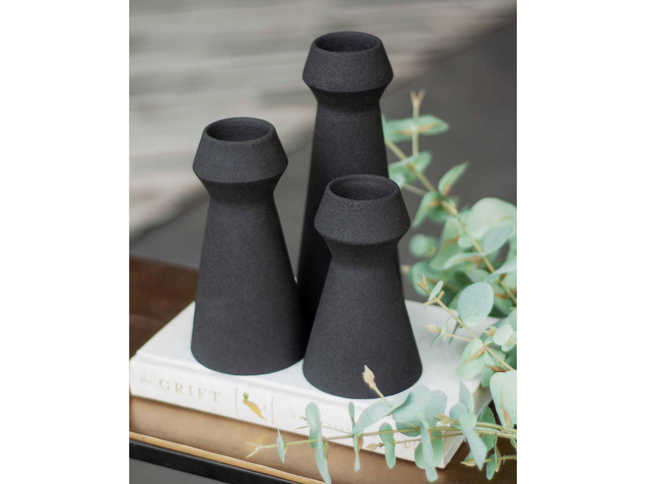Renwil Granfeld Matte Black Vase