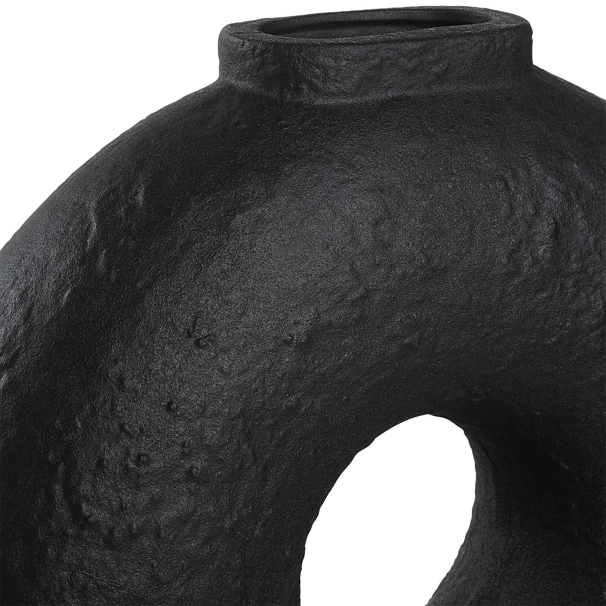 Renwil Ezra Matte Black Vase