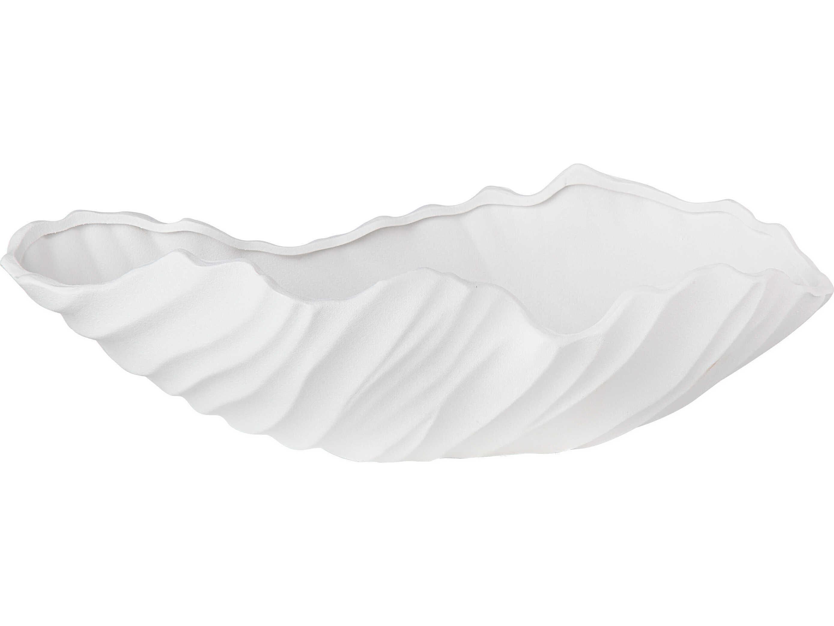 Renwil Darius Matte White Decorative Bowl