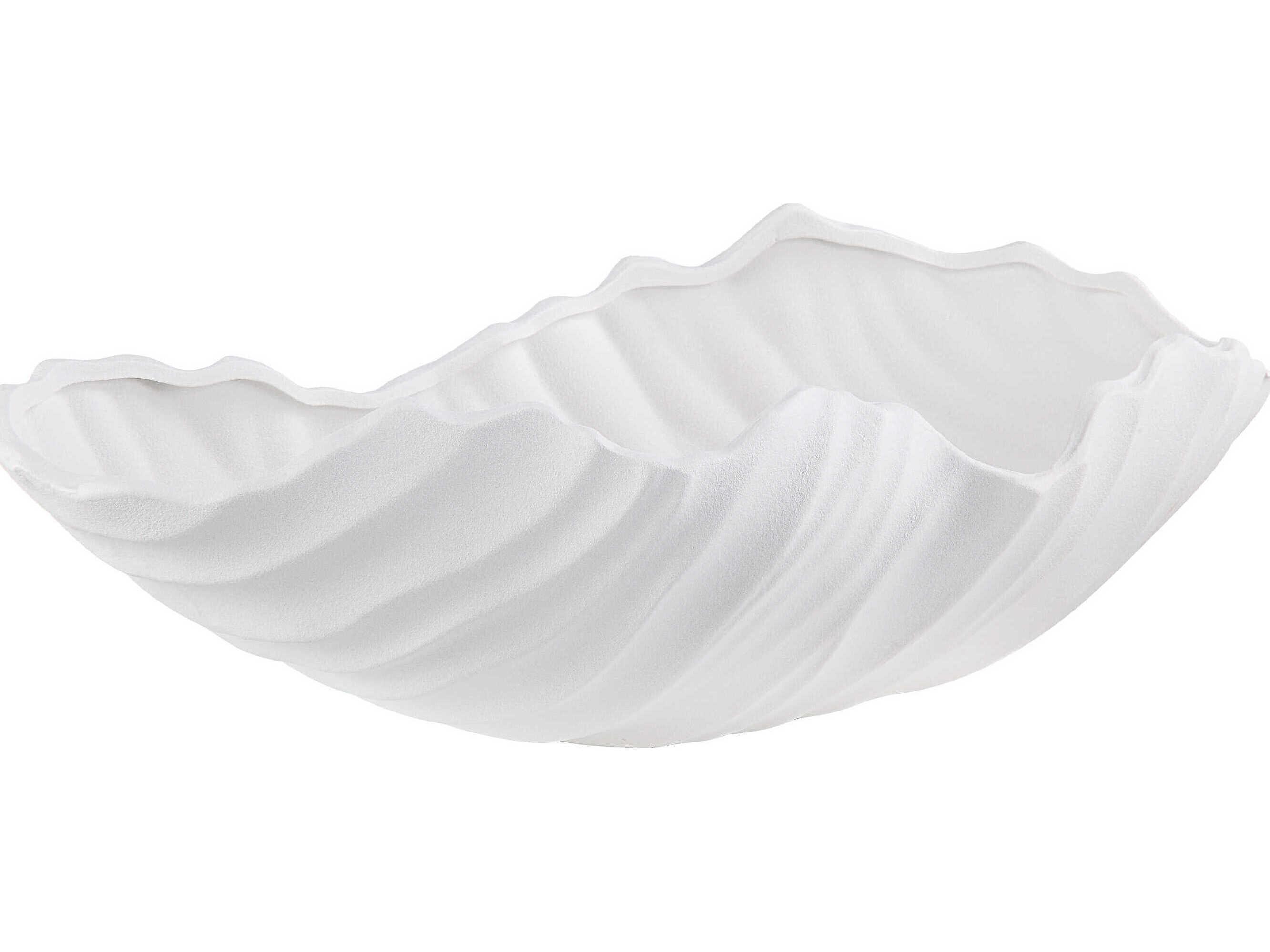 Renwil Darius Matte White Decorative Bowl