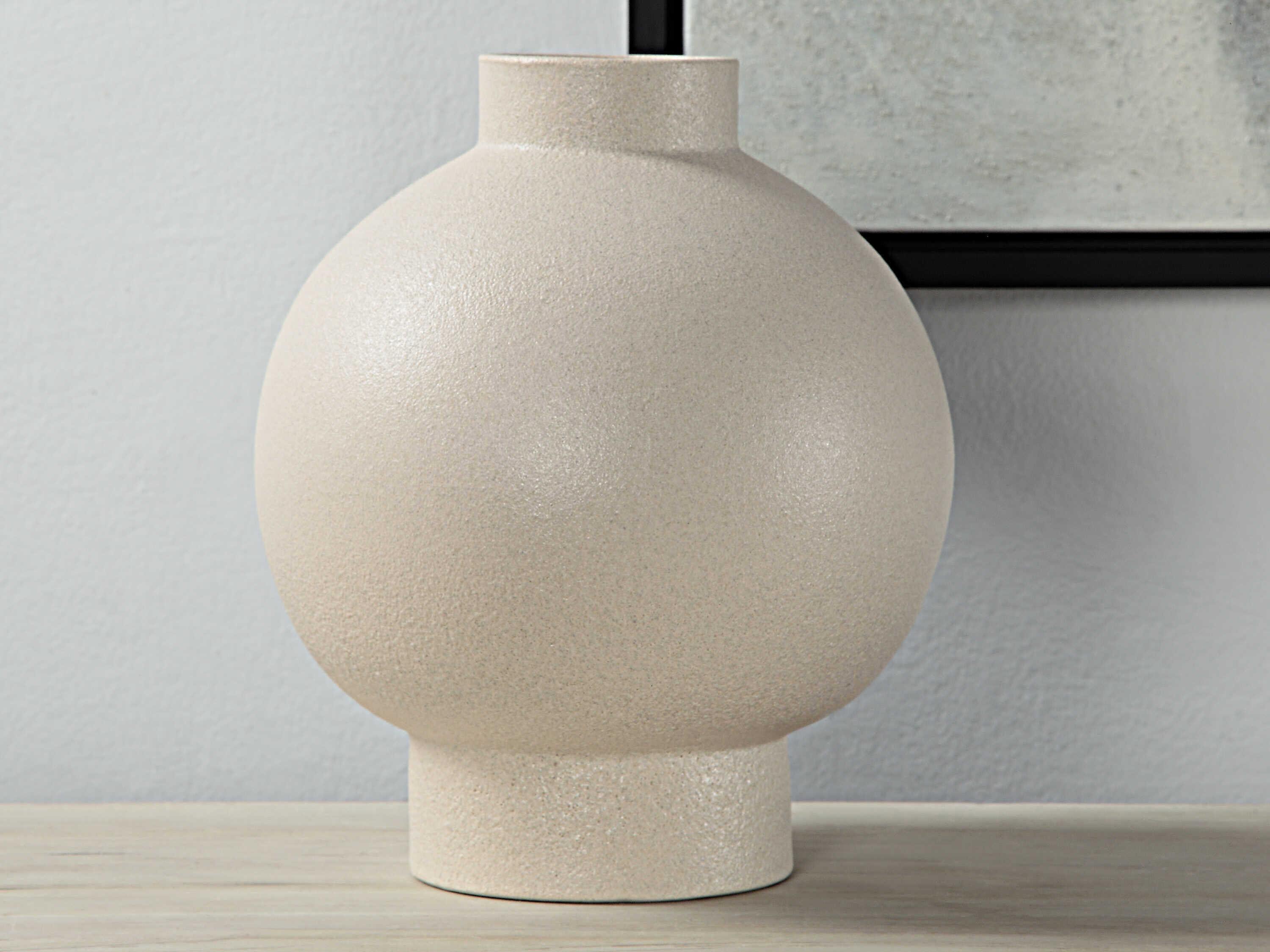 Renwil Lamoureux Textured Matte Ivory Vase