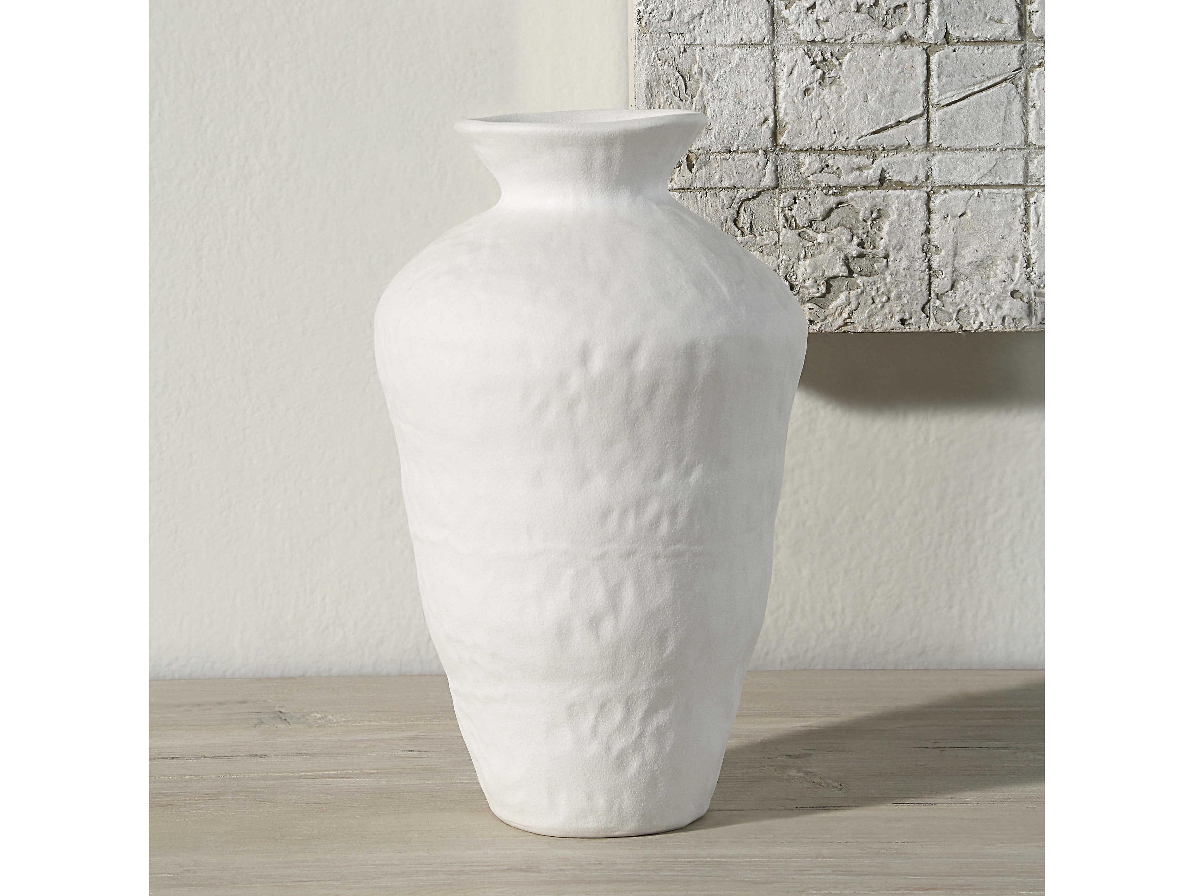 Renwil Melton Matte Off White Vase